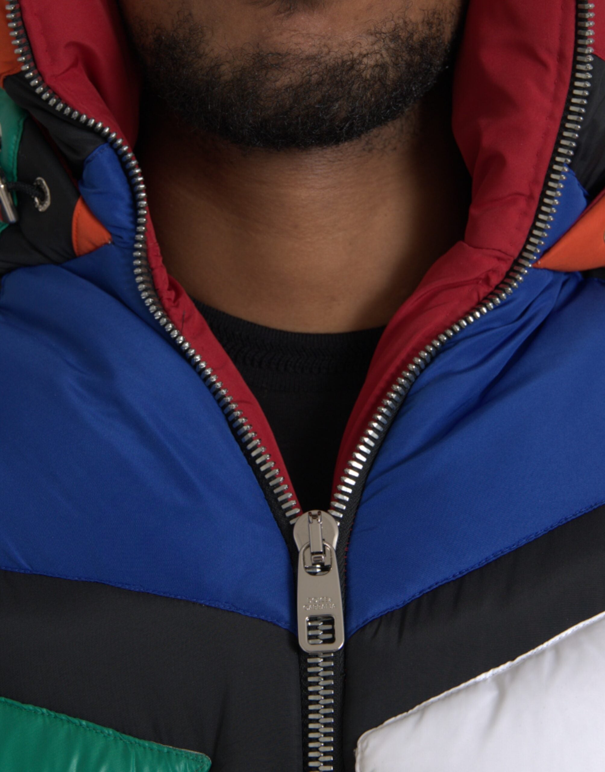 Dolce & Gabbana Multicolor Quilted Hooded Puffer Jacket-4