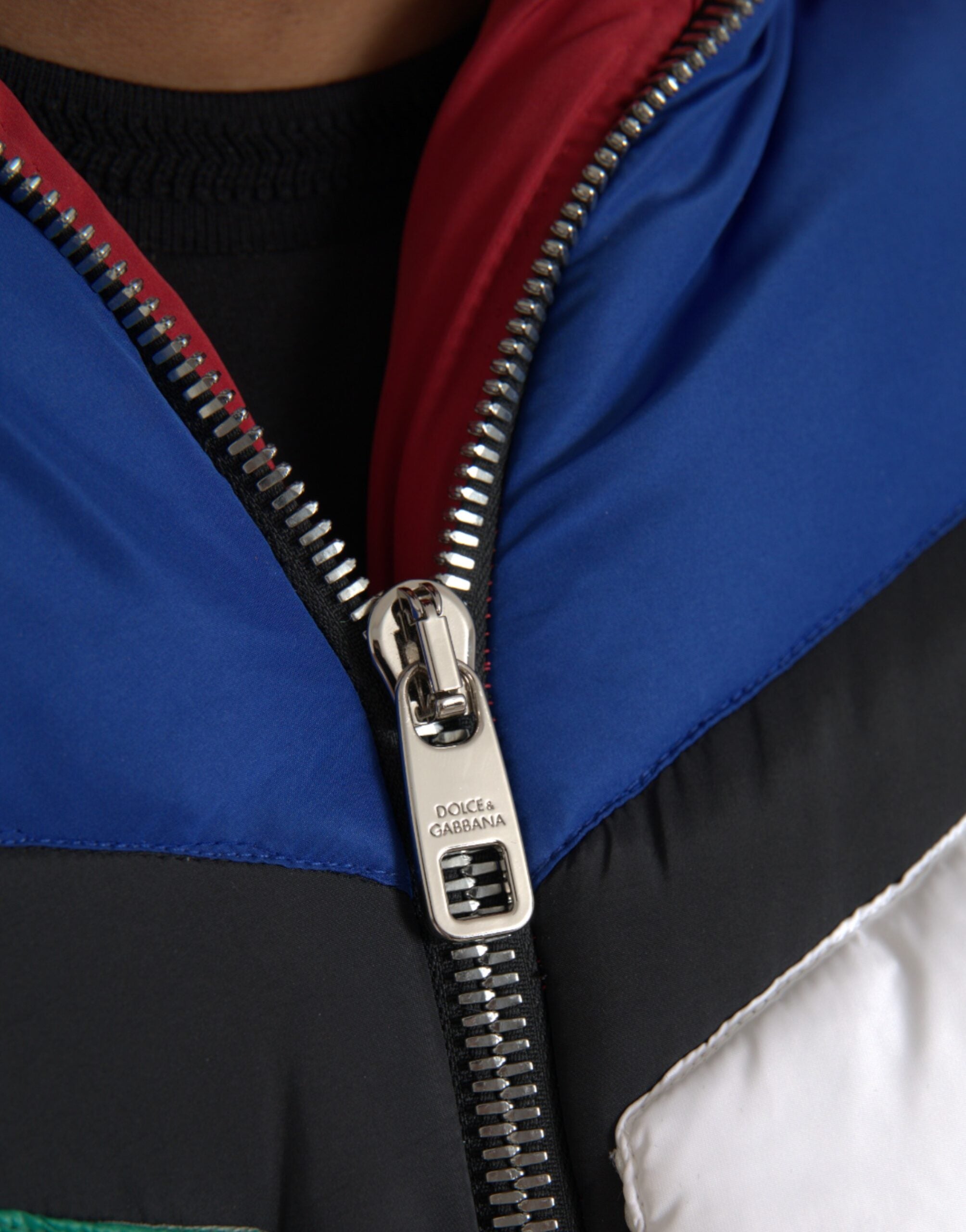 Dolce & Gabbana Multicolor Quilted Hooded Puffer Jacket-5
