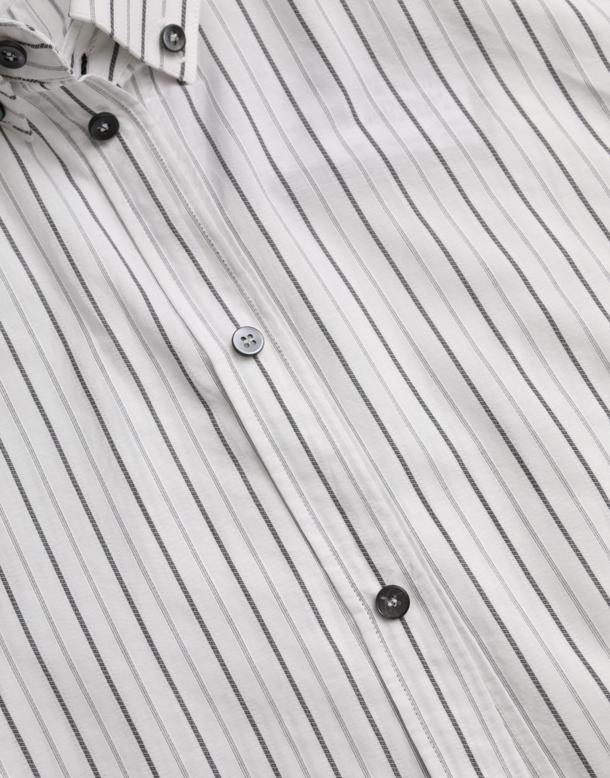 Dolce & Gabbana black and white striped formal dress, gold shirt-8