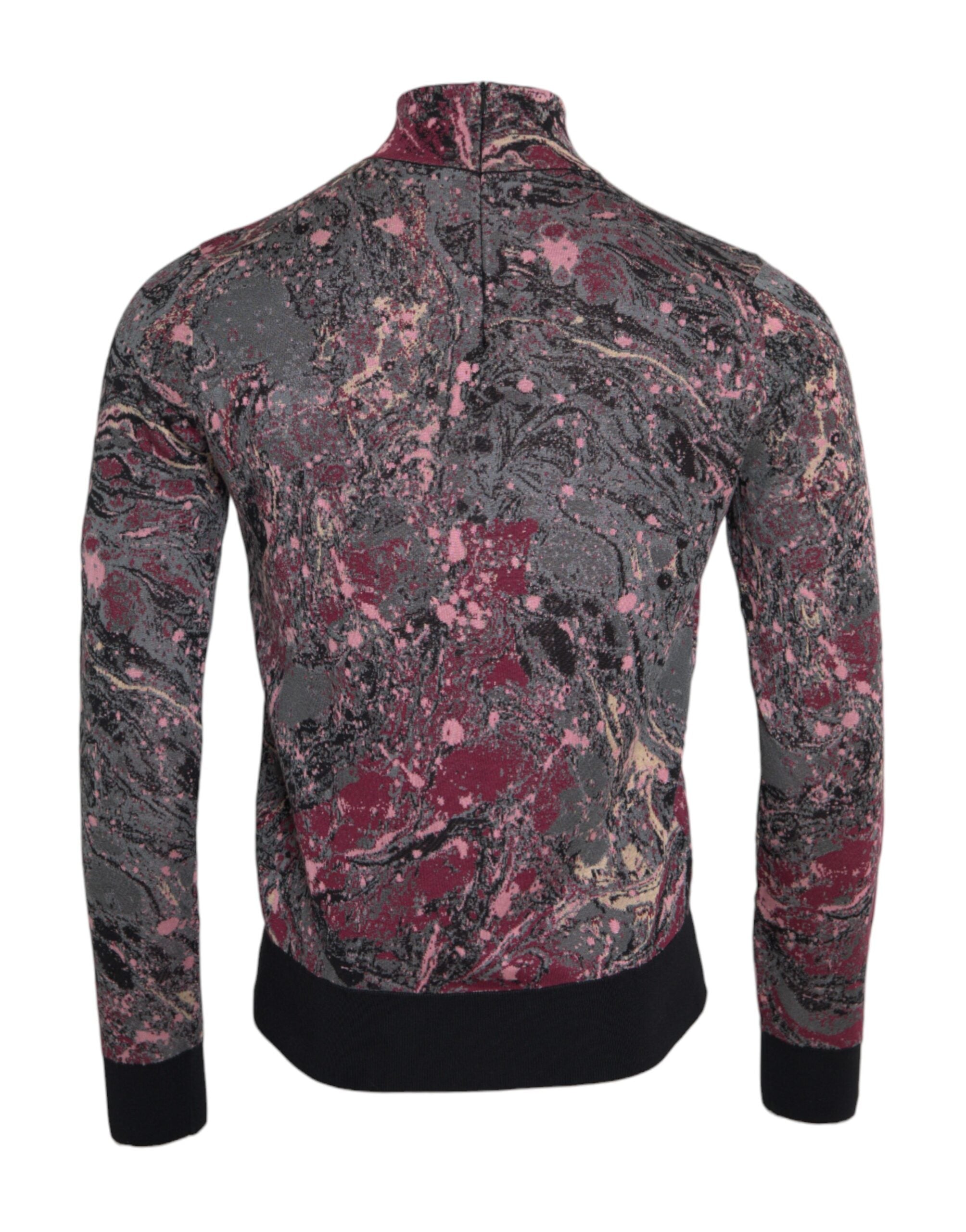 Dolce & Gabbana Multicolor Grafik Rollkragenpullover für Männer-2