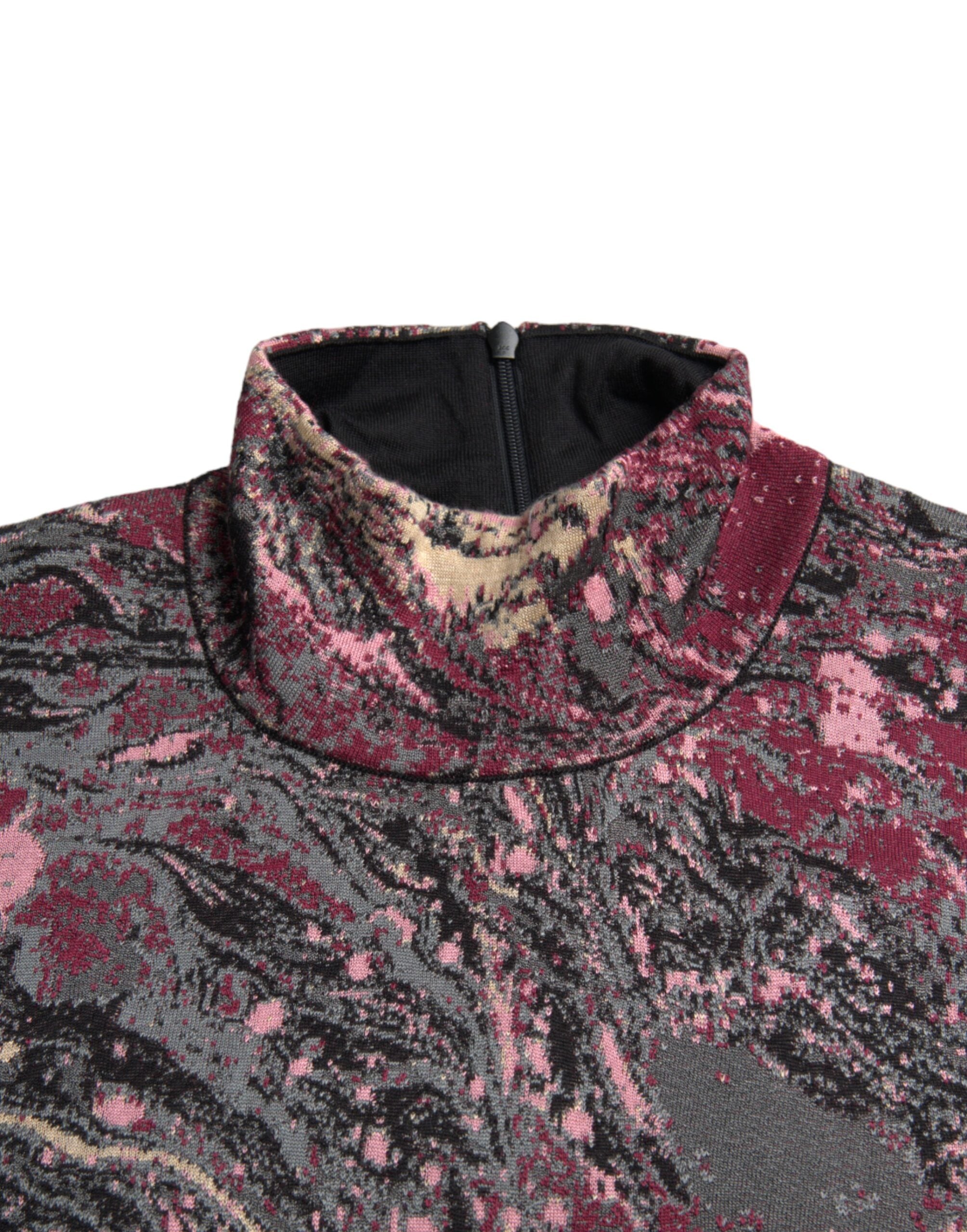 Dolce & Gabbana Multicolor Grafik Rollkragenpullover für Männer-4