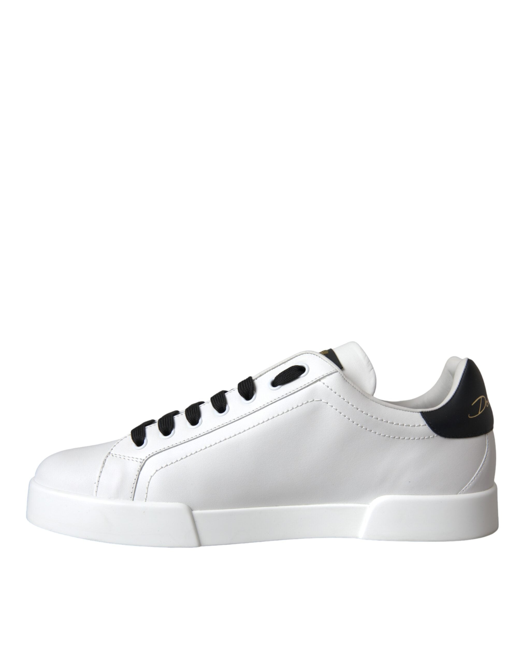 Dolce & Gabbana Weißes Leder DG Logo Casual Low Top Sneakers Schuhe-5
