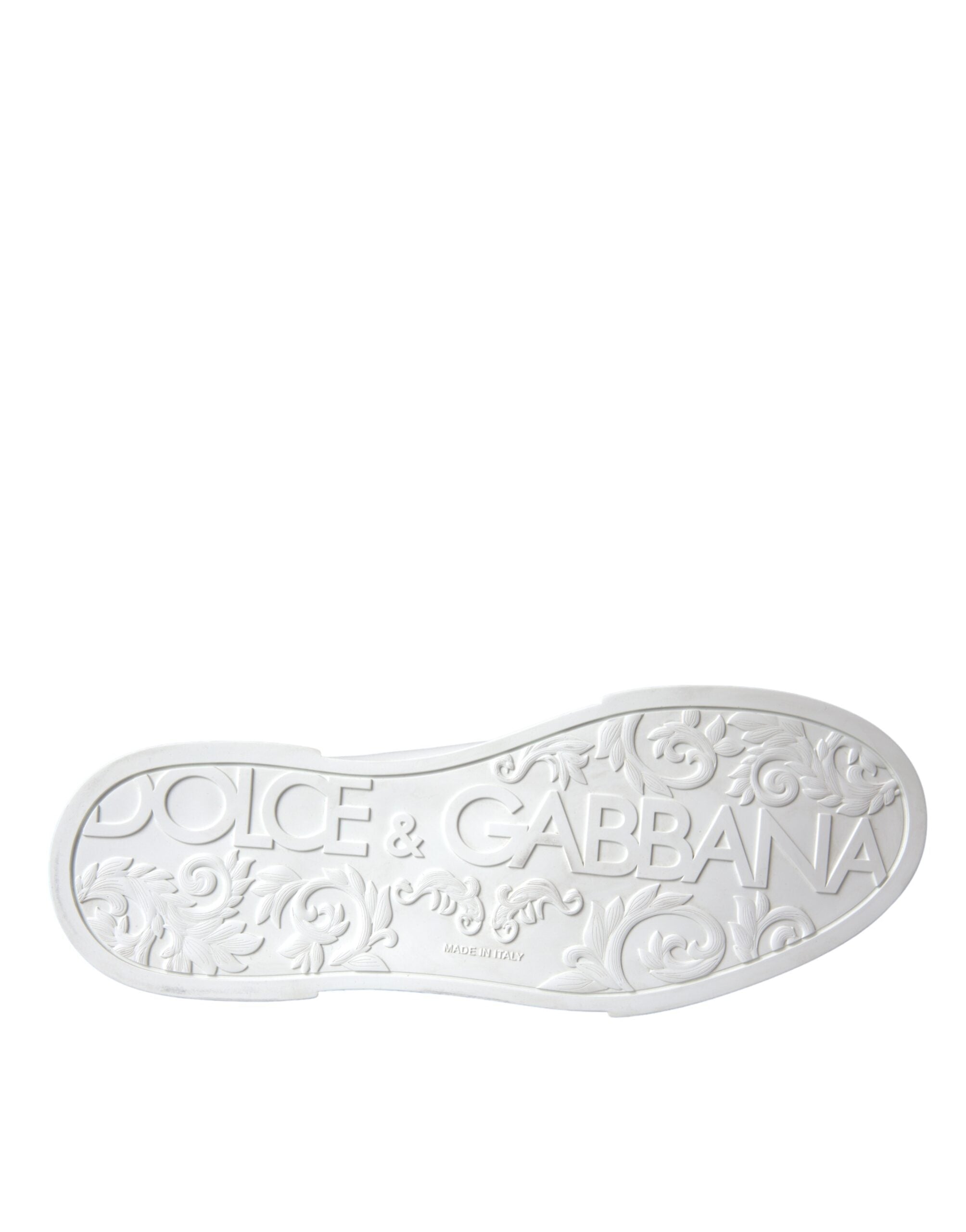 Dolce & Gabbana Weißes Leder DG Logo Casual Low Top Sneakers Schuhe-7