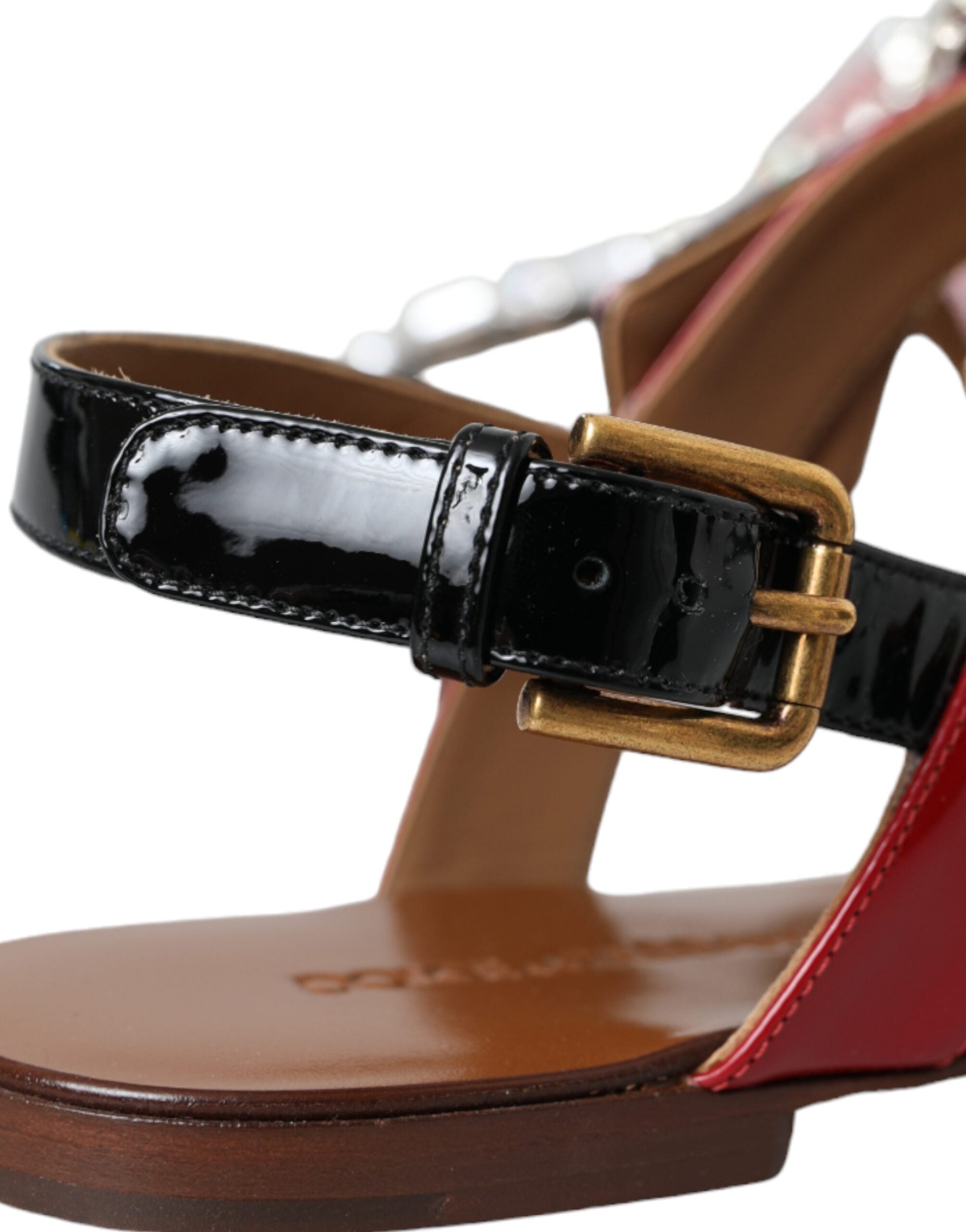 Dolce & Gabbana Multicolor Kristall Sandalen Flip Flops Schuhe-8