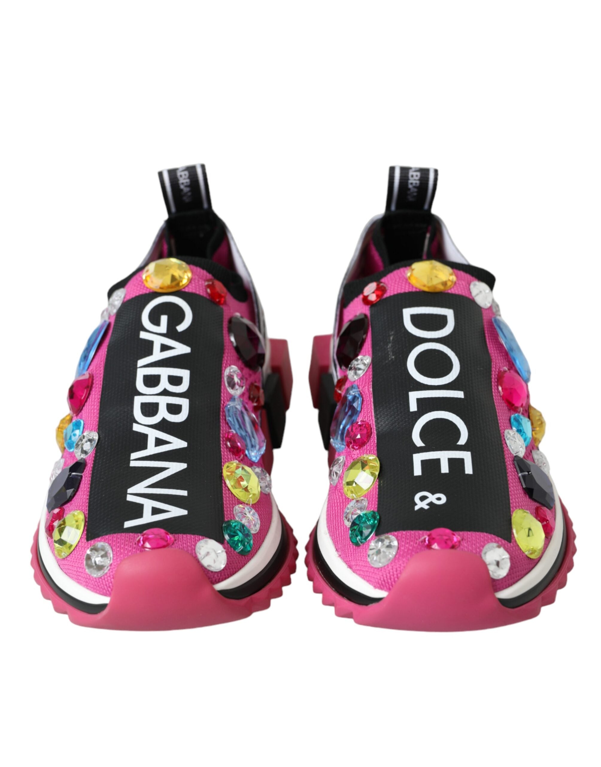 Zapatillas deportivas Dolce & Gabbana Rosa Sorrento Crystal-2