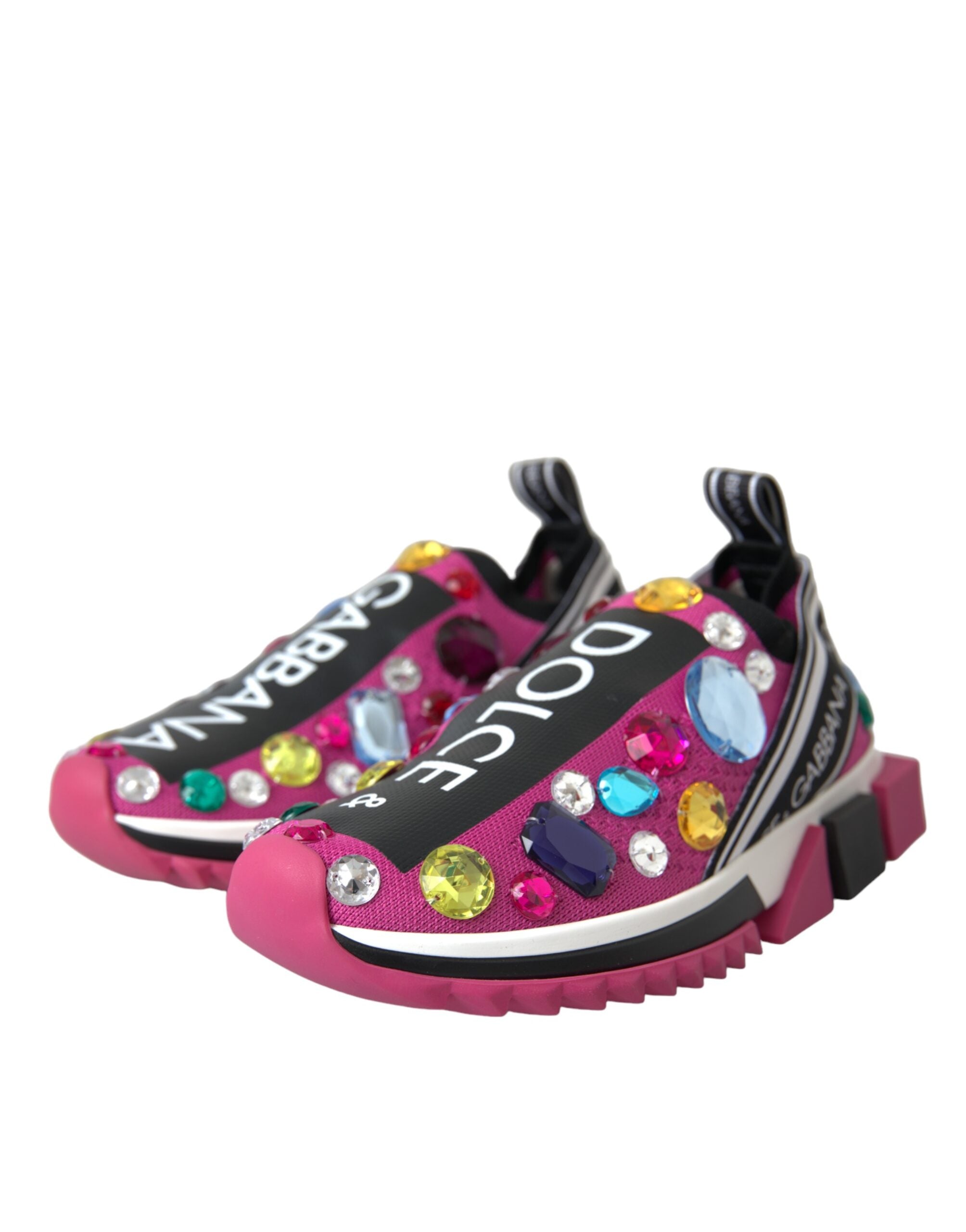 Zapatillas deportivas Dolce & Gabbana Rosa Sorrento Crystal-3