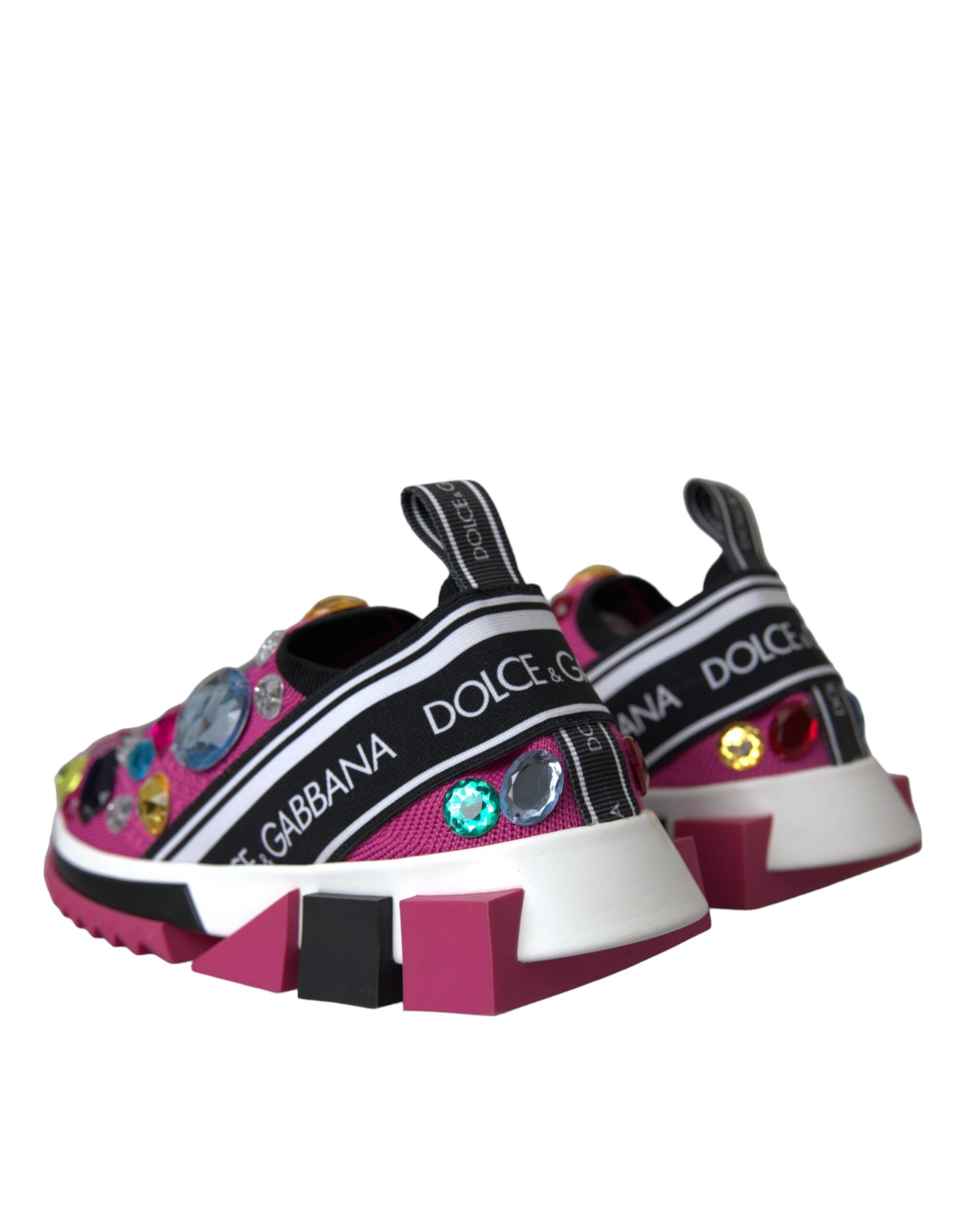 Zapatillas deportivas Dolce & Gabbana Rosa Sorrento Crystal-4