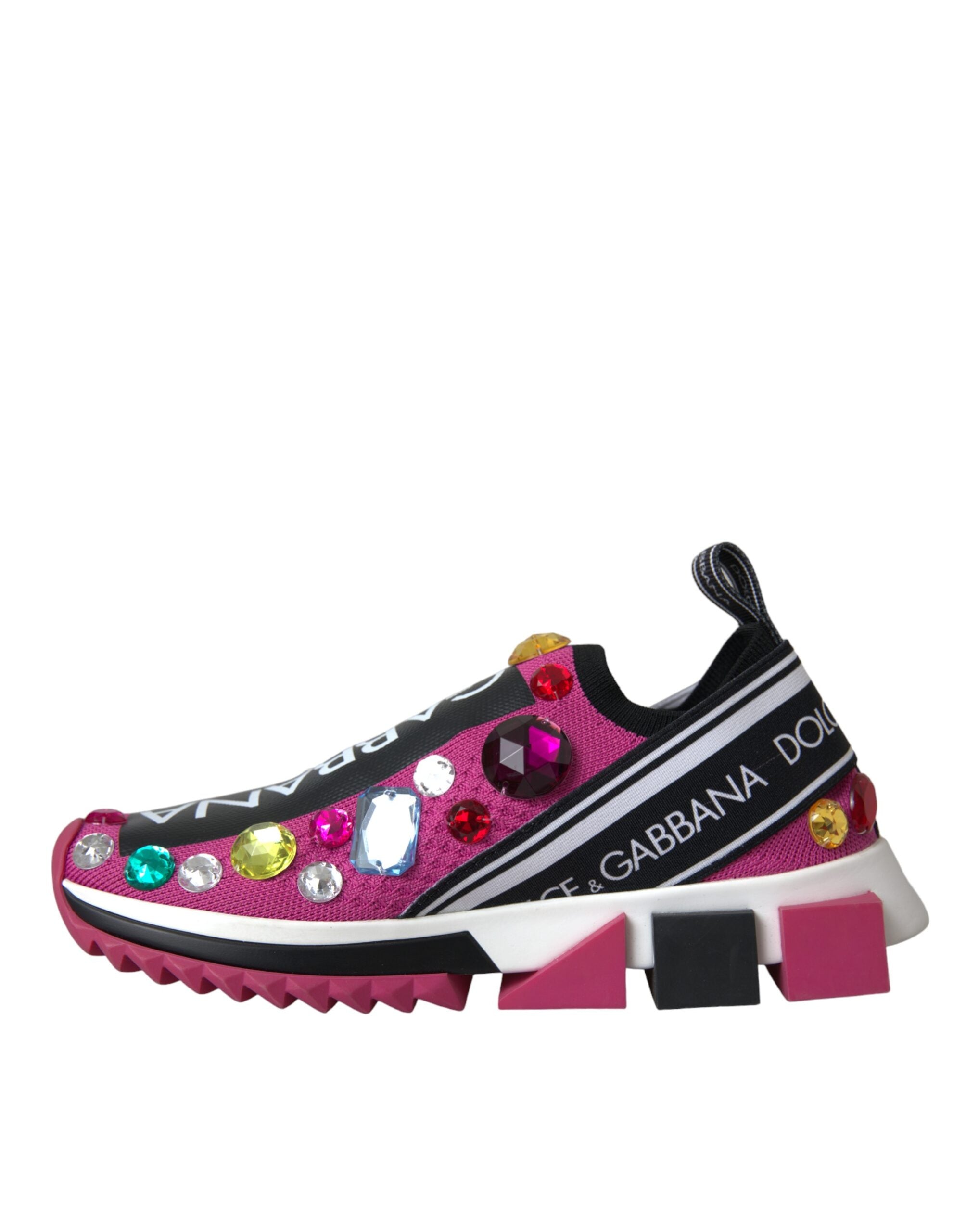 Zapatillas deportivas Dolce & Gabbana Rosa Sorrento Crystal-5