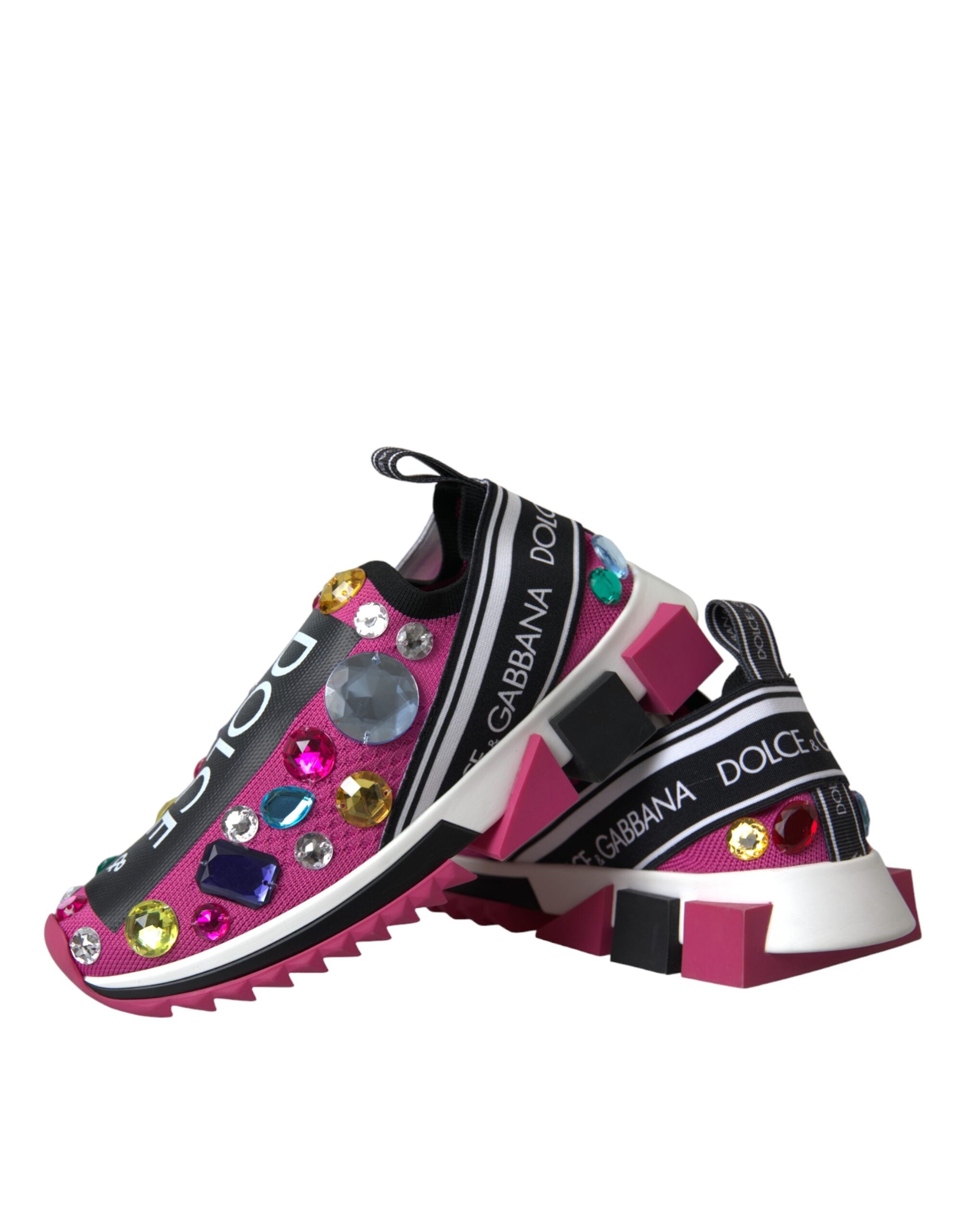 Zapatillas deportivas Dolce & Gabbana Rosa Sorrento Crystal-8