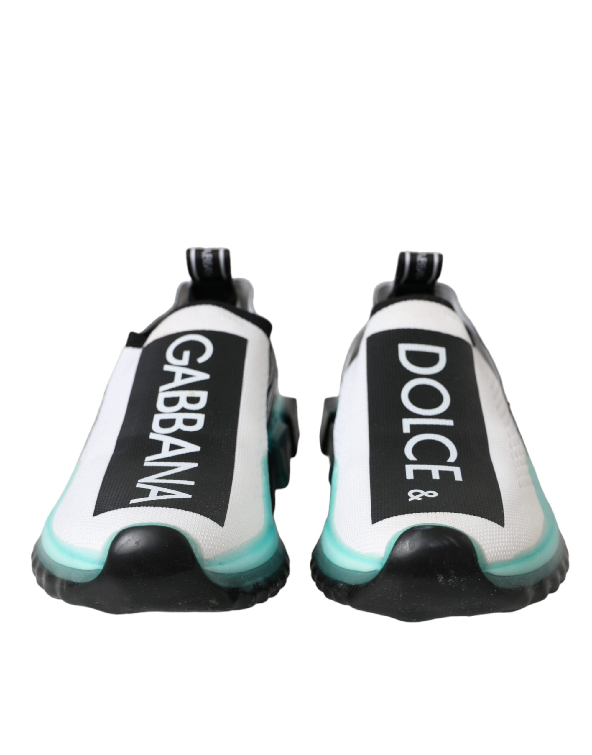 Zapatillas deportivas Dolce & Gabbana Sorrento negras, blancas y azules sin cordones-2