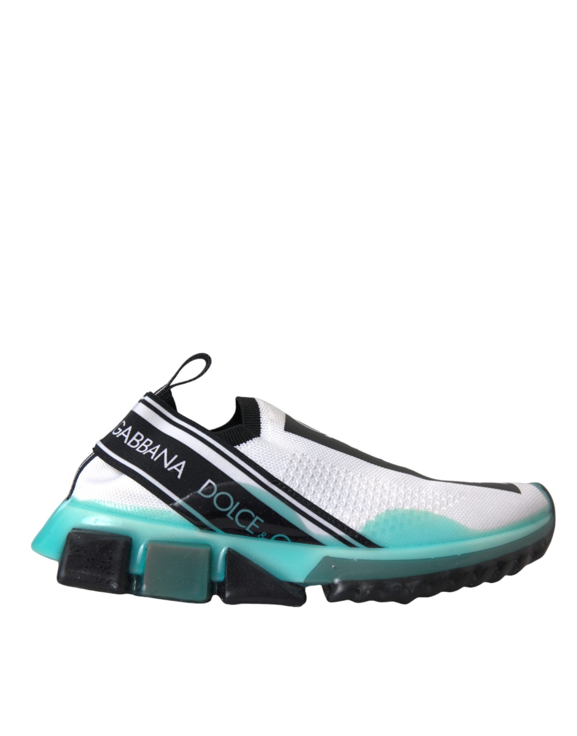 Zapatillas deportivas Dolce & Gabbana Sorrento negras, blancas y azules sin cordones-1