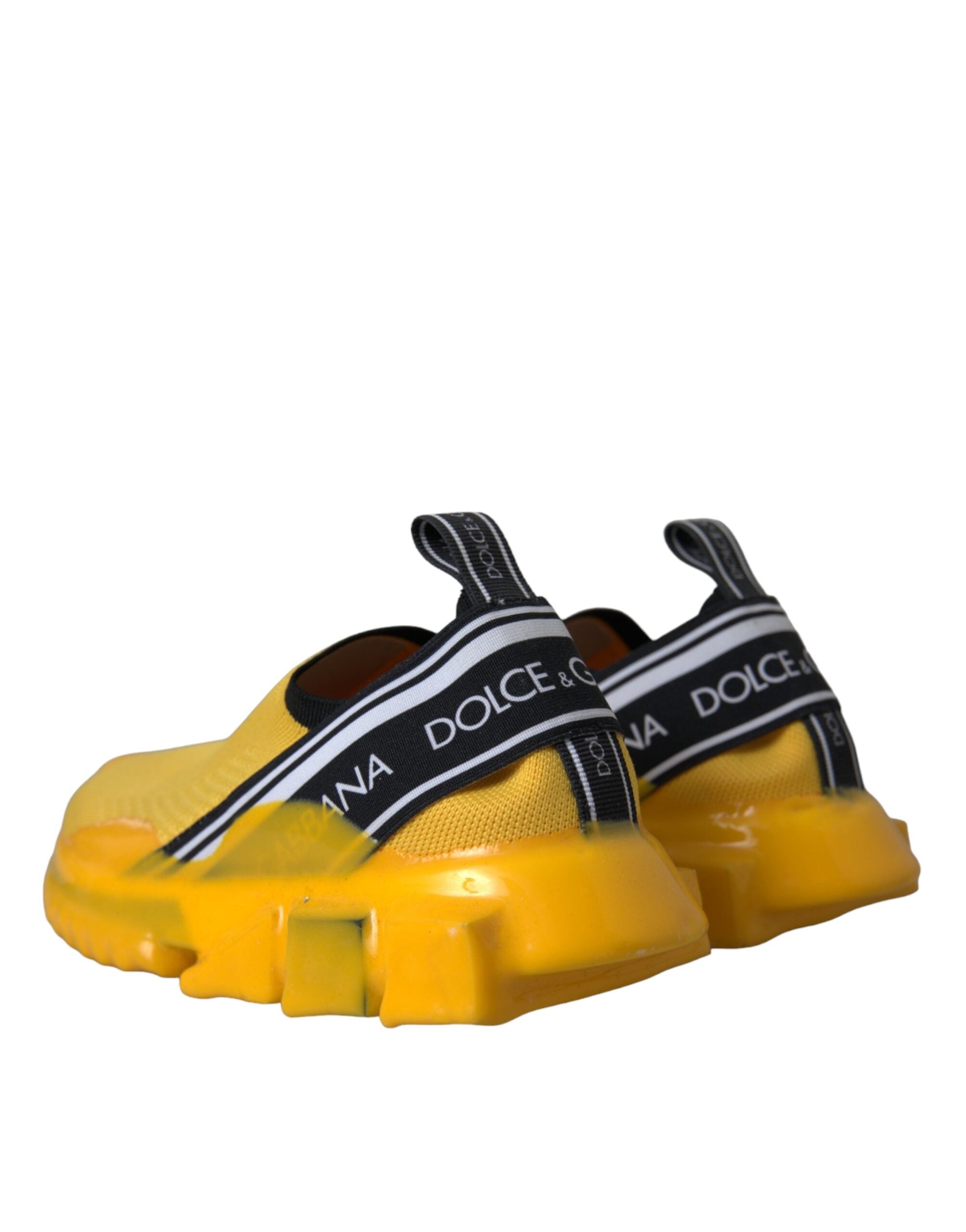 Dolce & Gabbana Yellow Sorrento Slip On Sneakers Women's Shoes-4