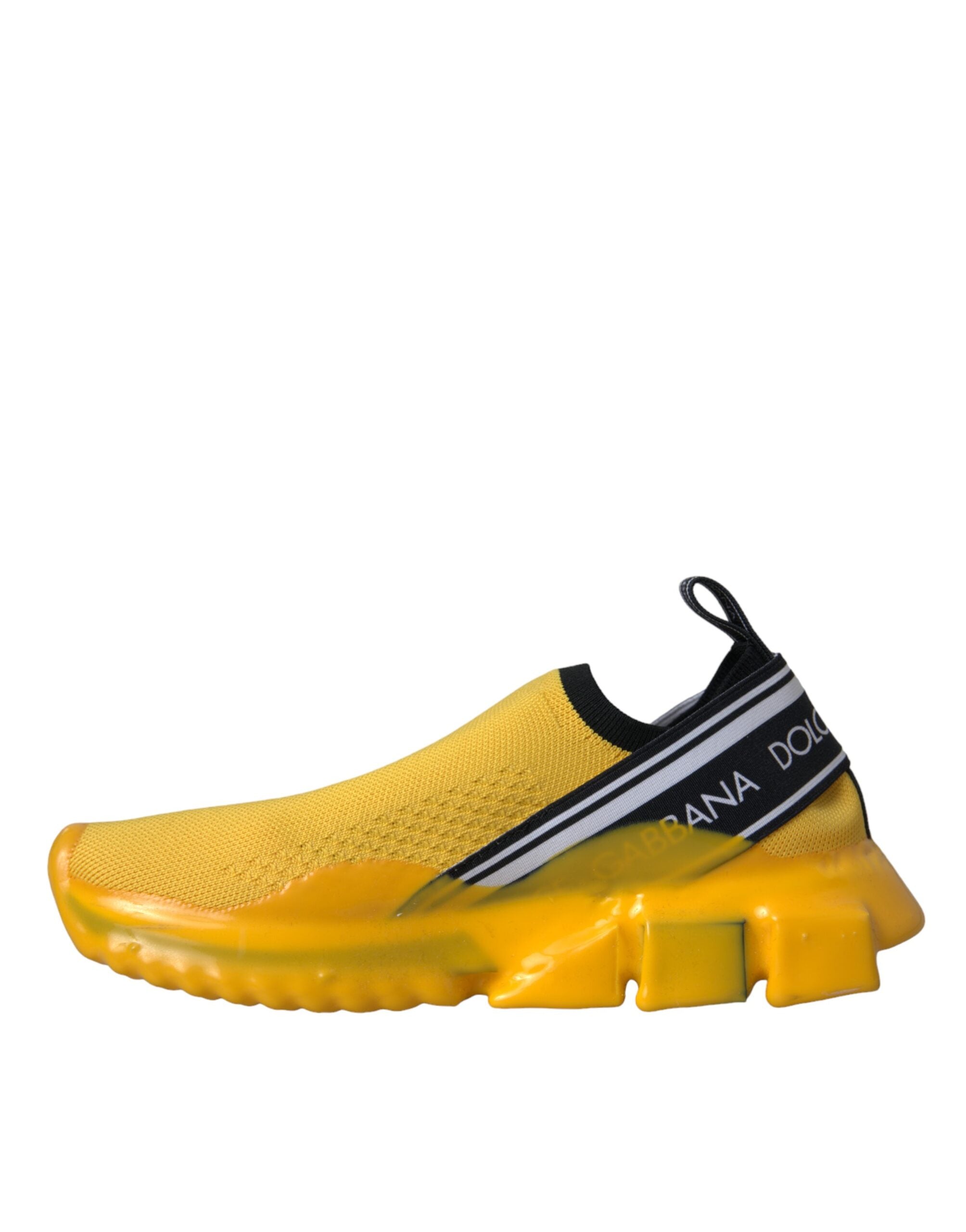 Dolce & Gabbana Yellow Sorrento Slip On Sneakers Women's Shoes-5