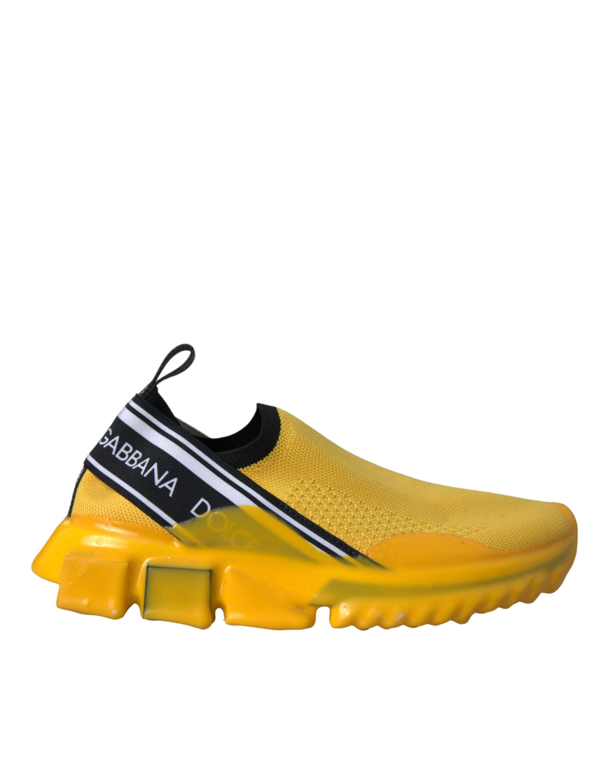 Dolce & Gabbana Yellow Sorrento Slip On Sneakers Women's Shoes-6