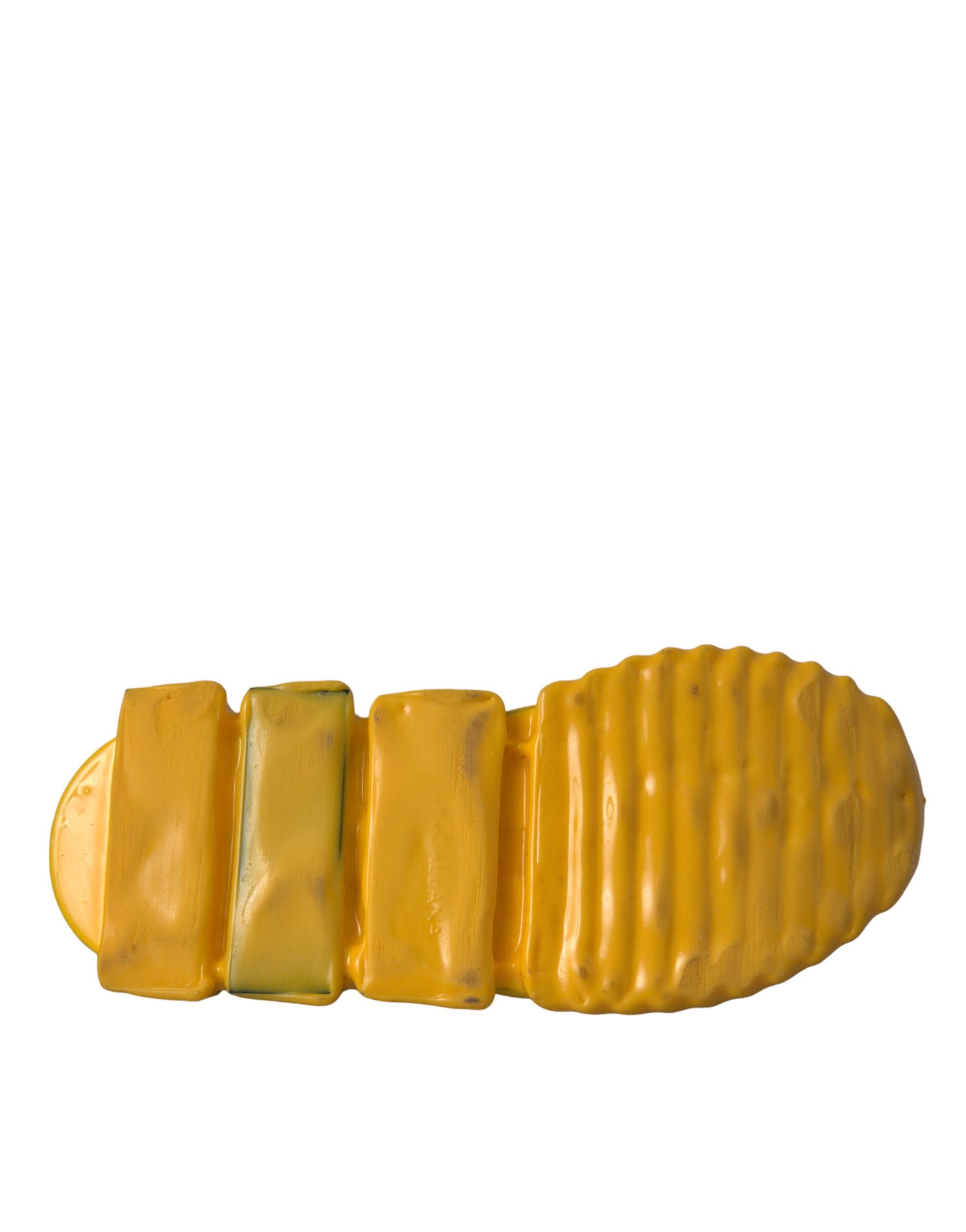 Dolce & Gabbana Yellow Sorrento Slip On Sneakers Women's Shoes-7