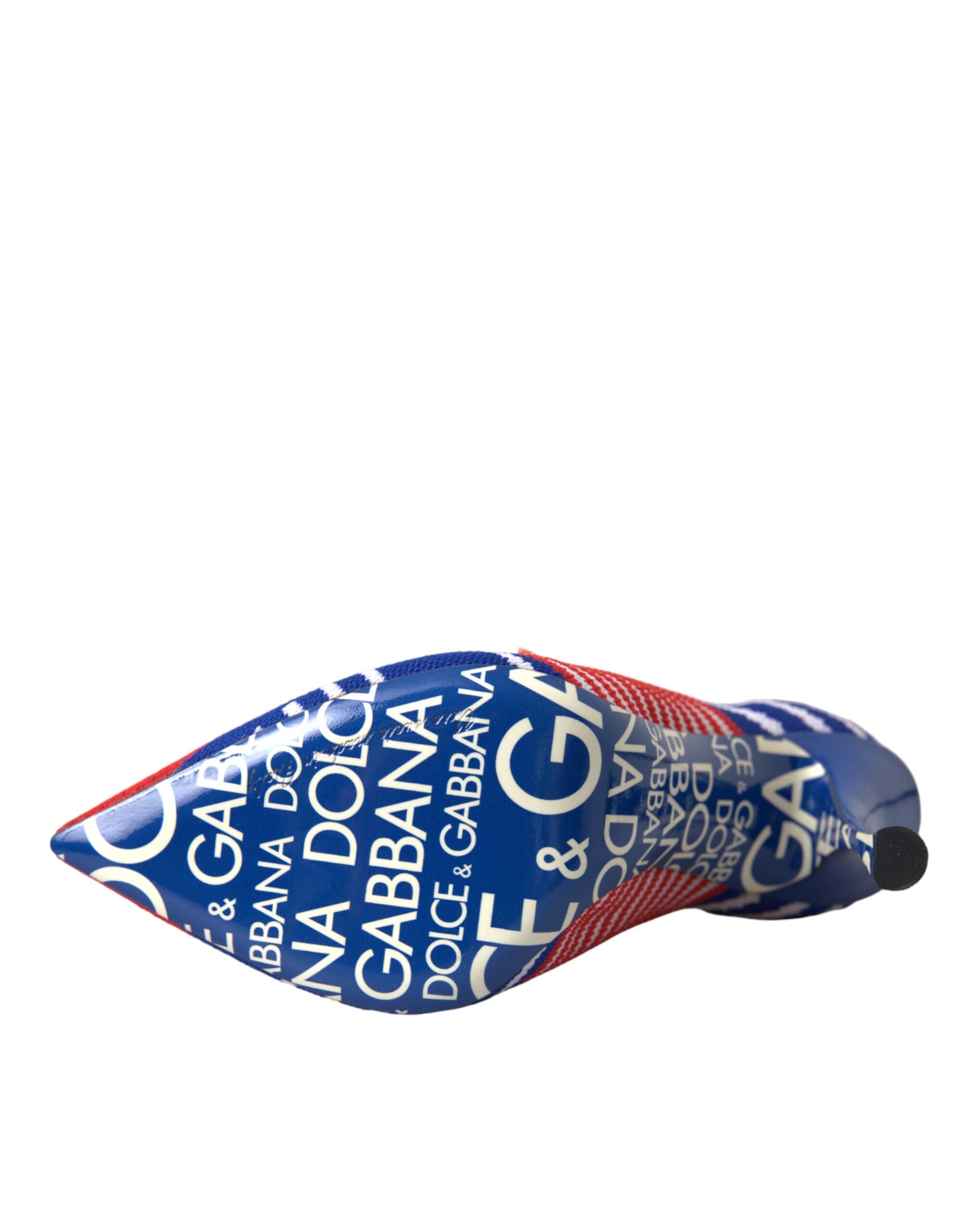 Dolce & Gabbana Red Blue Stretch Sock Style Short Boots Logo Shoes-7