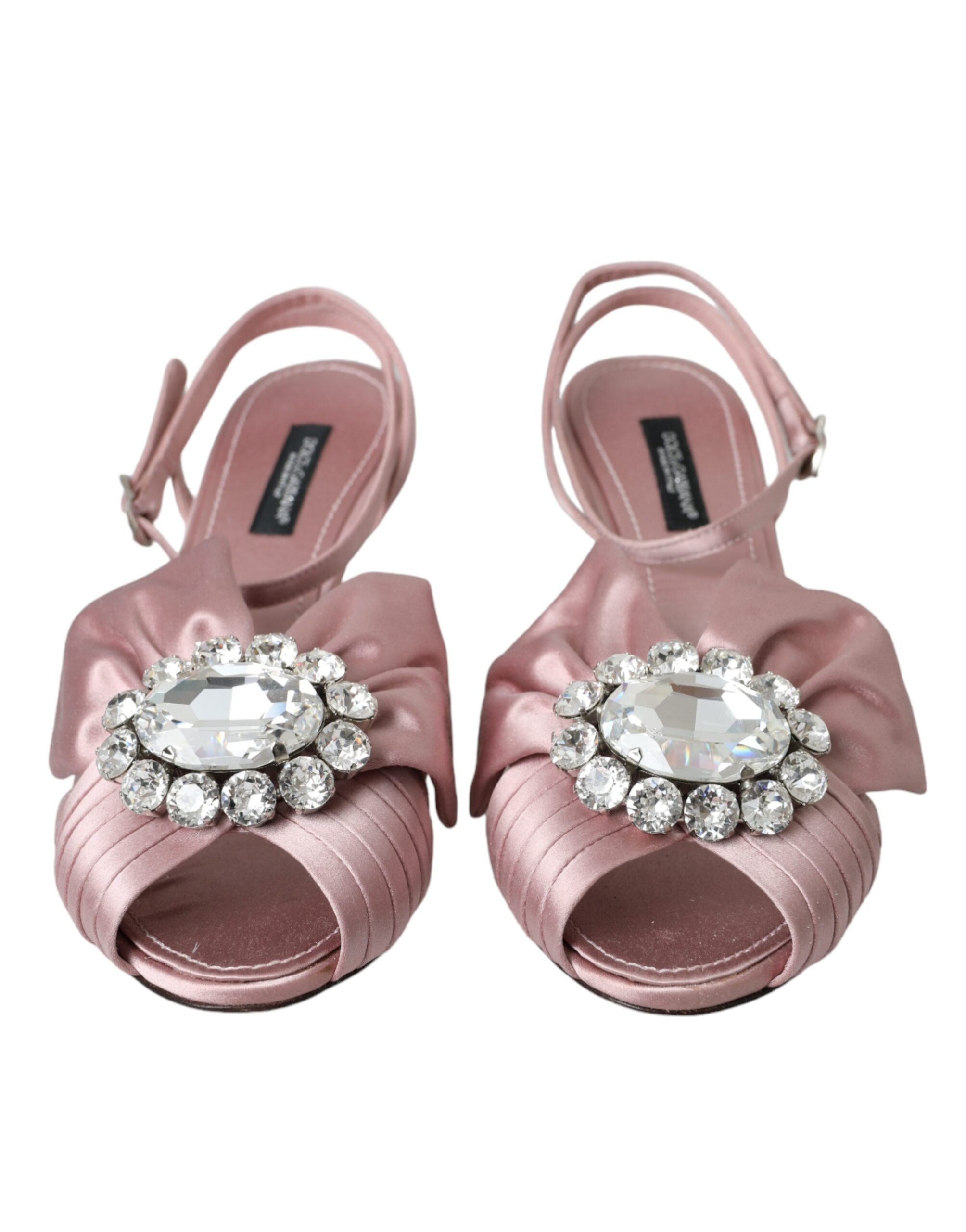 Dolce & Gabbana Rosa Keira Crystal Heels Sandals Shoes-2