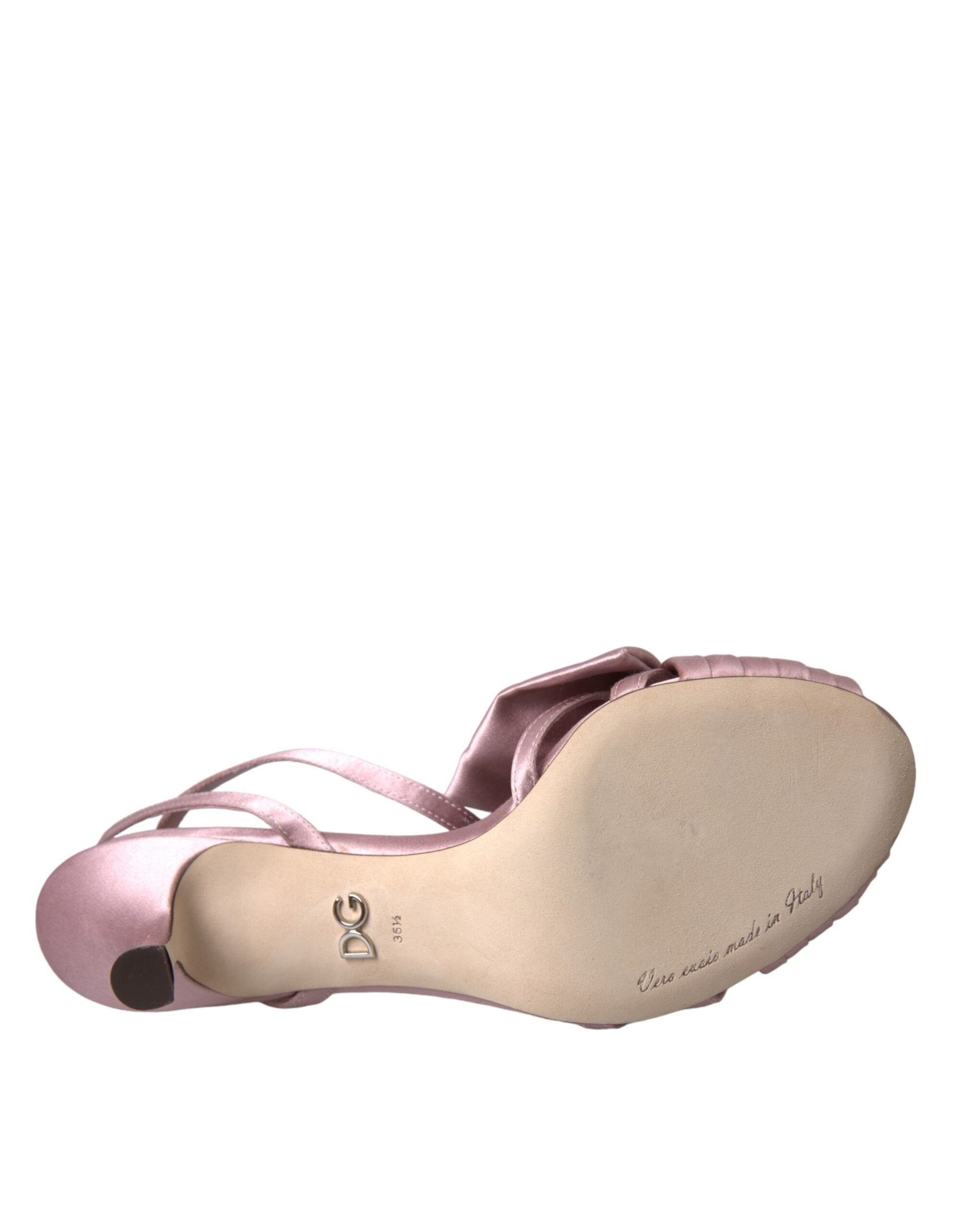Dolce & Gabbana Rosa Keira Crystal Heels Sandals Shoes-6