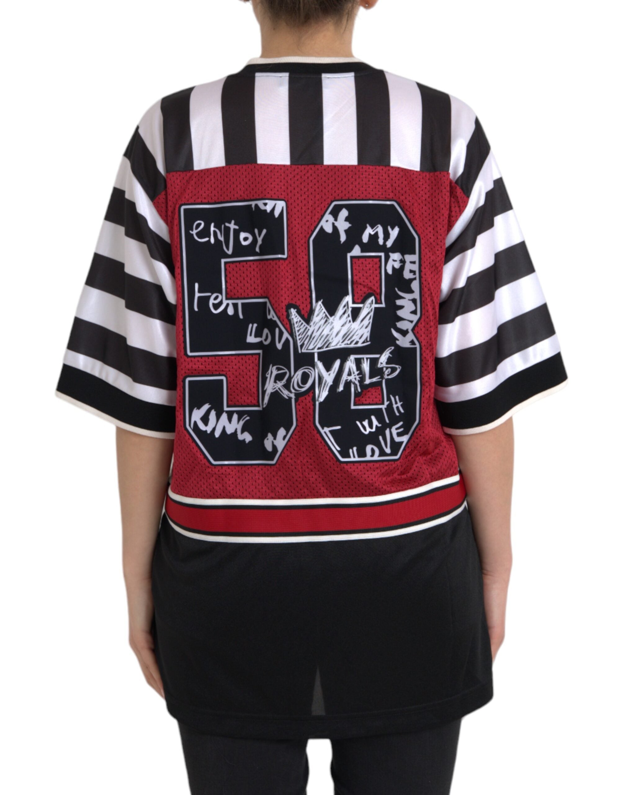 Dolce & Gabbana Oversized Multicolored Royal Panda T-Shirt-5