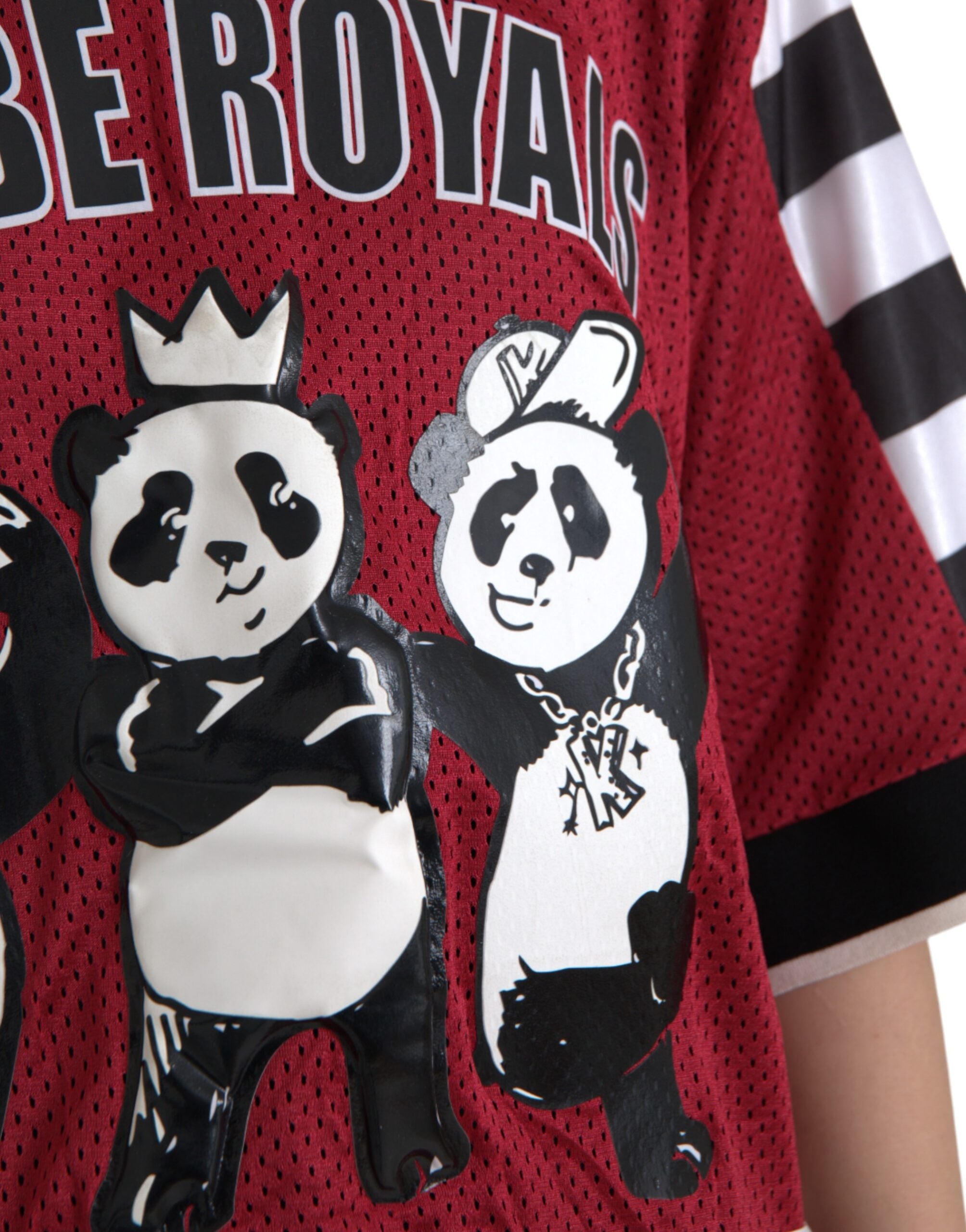 Dolce & Gabbana Oversized Multicolored Royal Panda T-Shirt-7