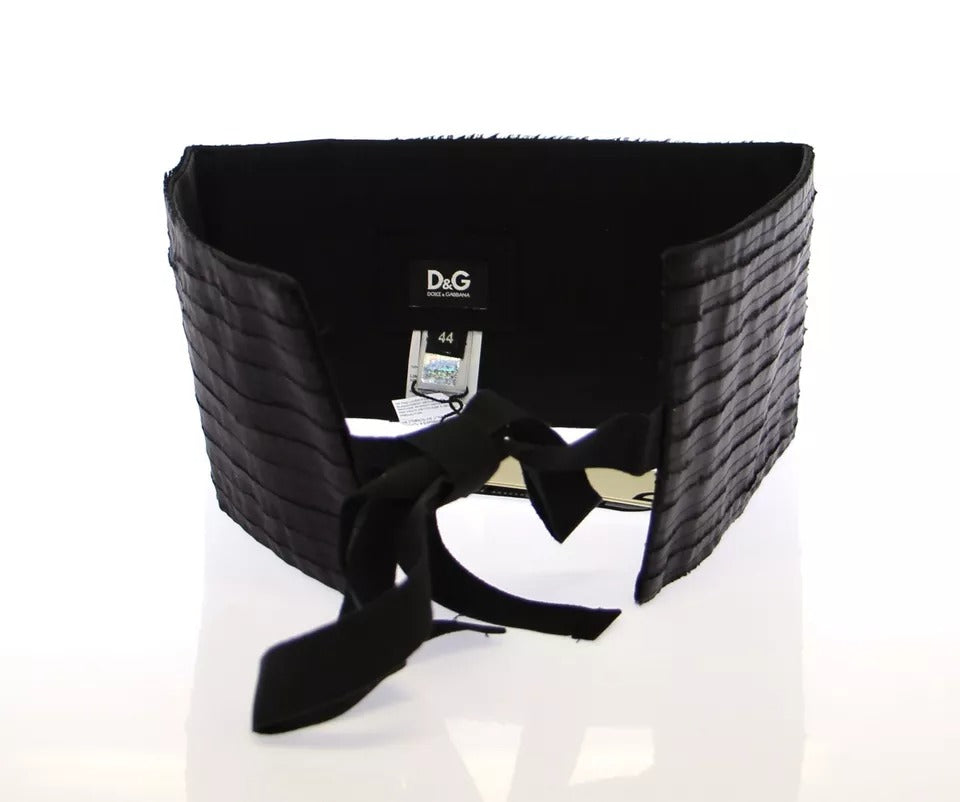 Dolce & Gabbana Black Silk Cummerbund for Women-6