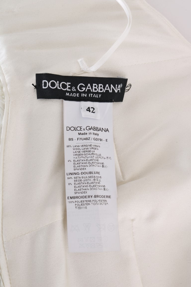 Dolce & Gabbana Multicolor Sequin Stretch Bustier Top-5