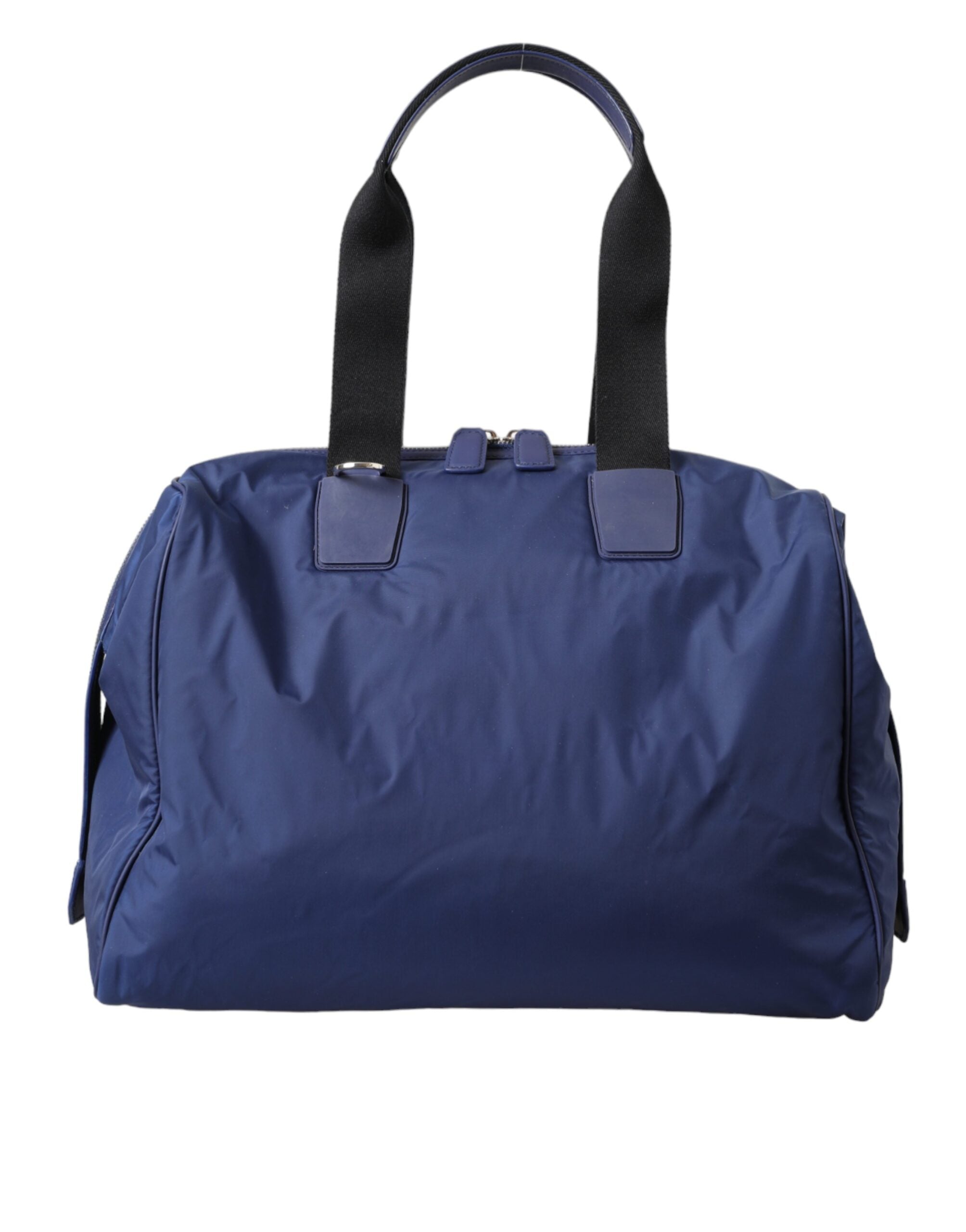 Dolce & Gabbana Blue Nylon Calfskin Hand-Shoulder Duffel Bag-1