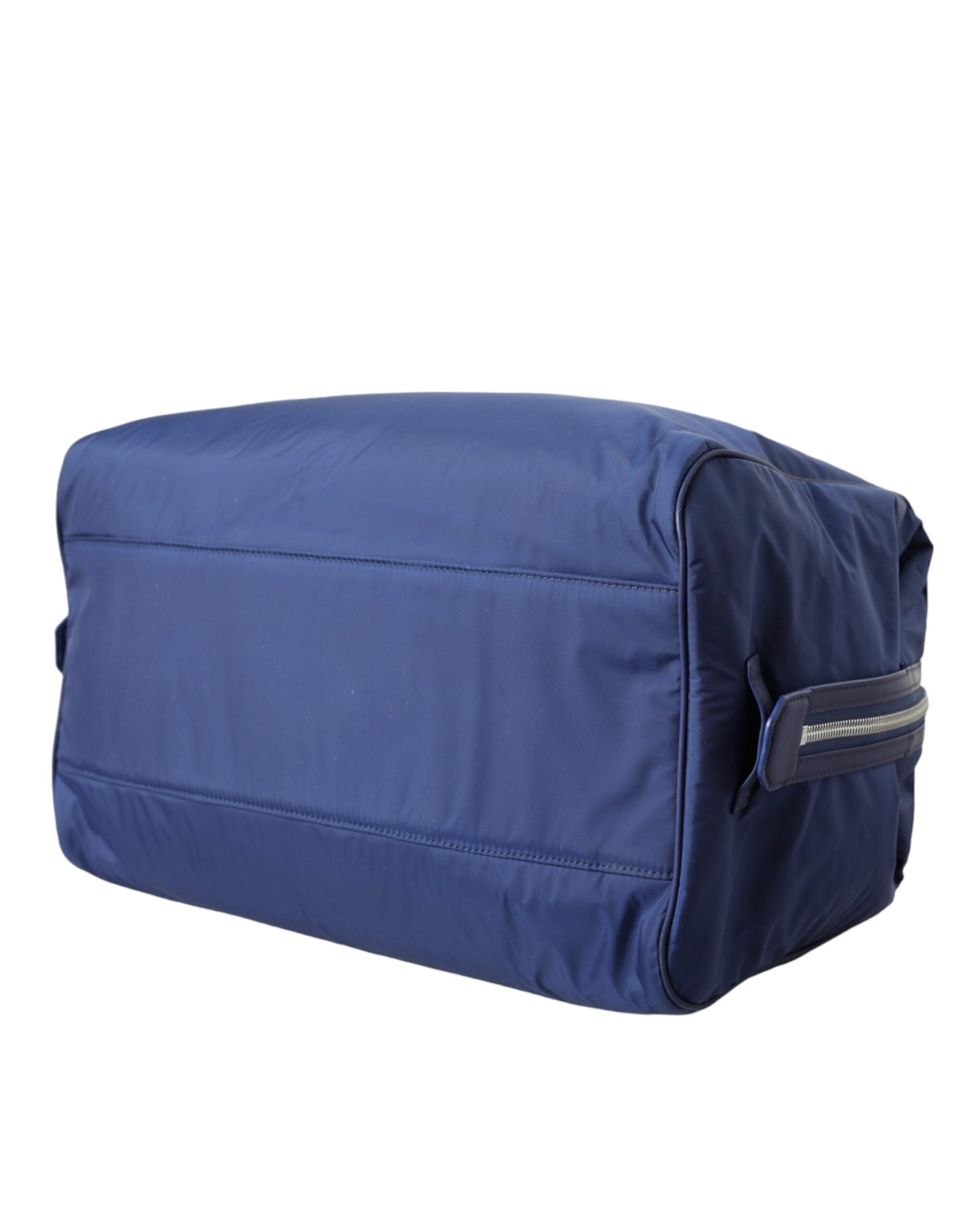 Dolce & Gabbana Blue Nylon Calfskin Hand-Shoulder Duffel Bag-6