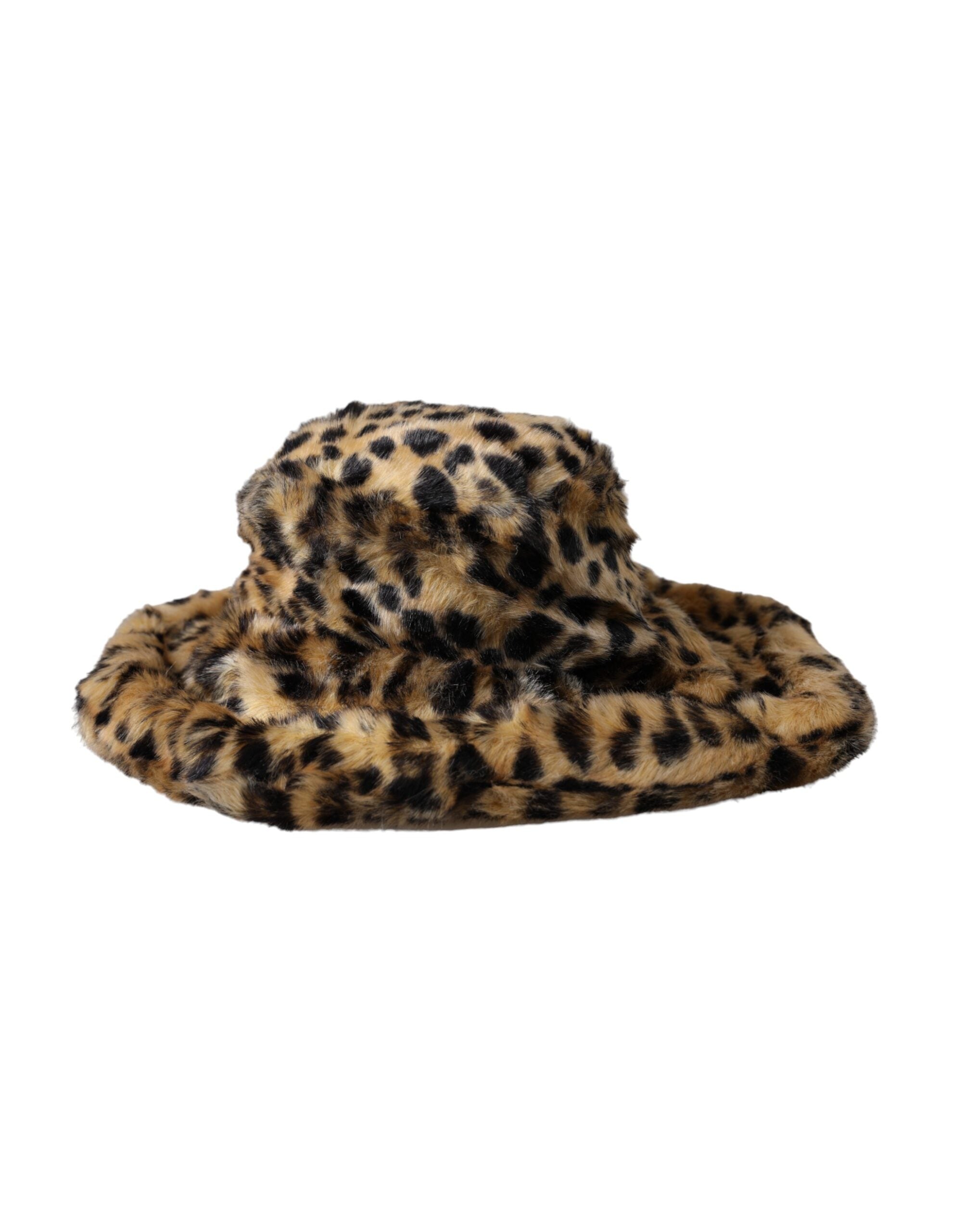 Sombrero de pescador con estampado de leopardo marrón de Dolce & Gabbana para mujer-2