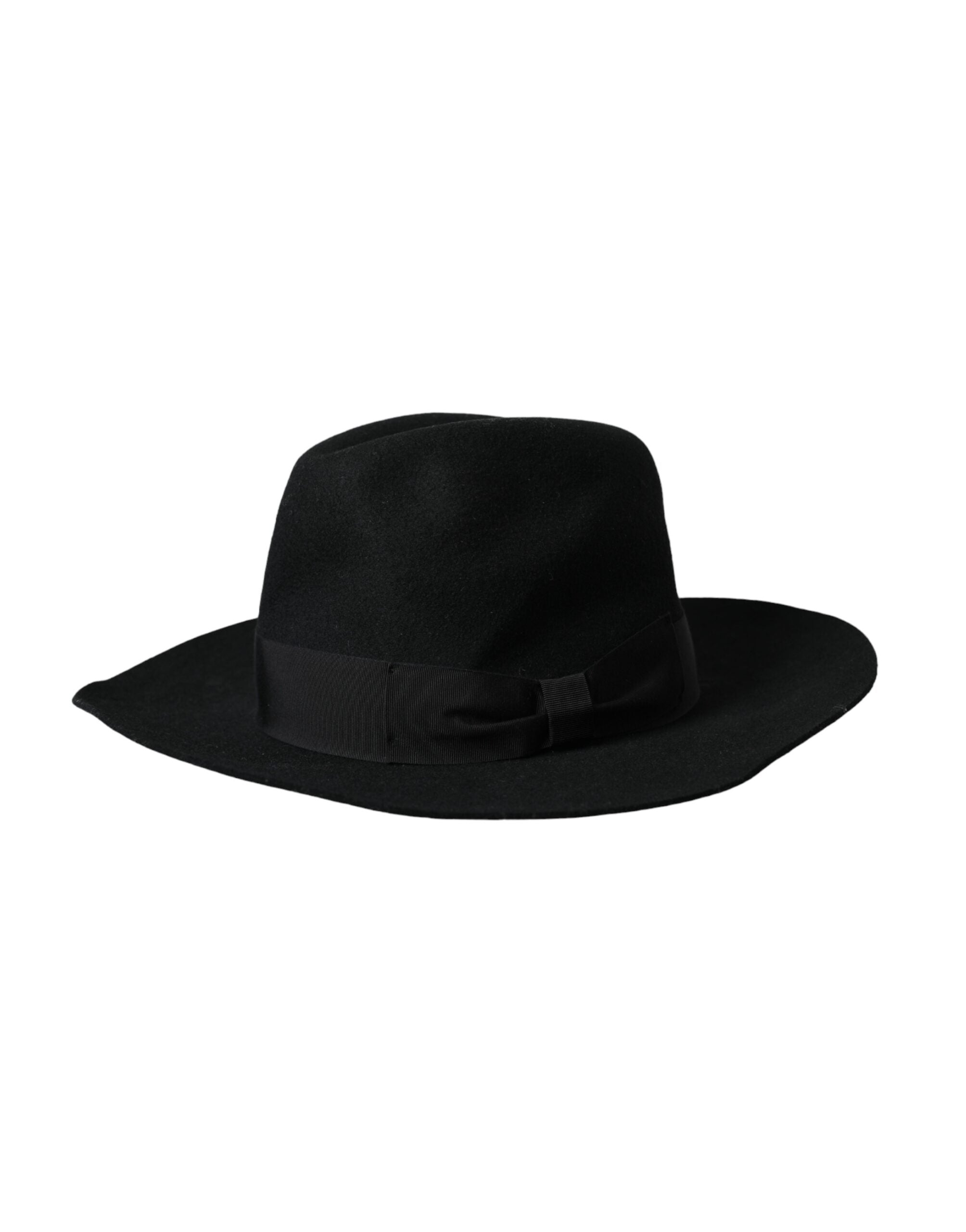 Dolce & Gabbana Schwarzer Kaninchen Fedora Trilby Frauen Hut-1