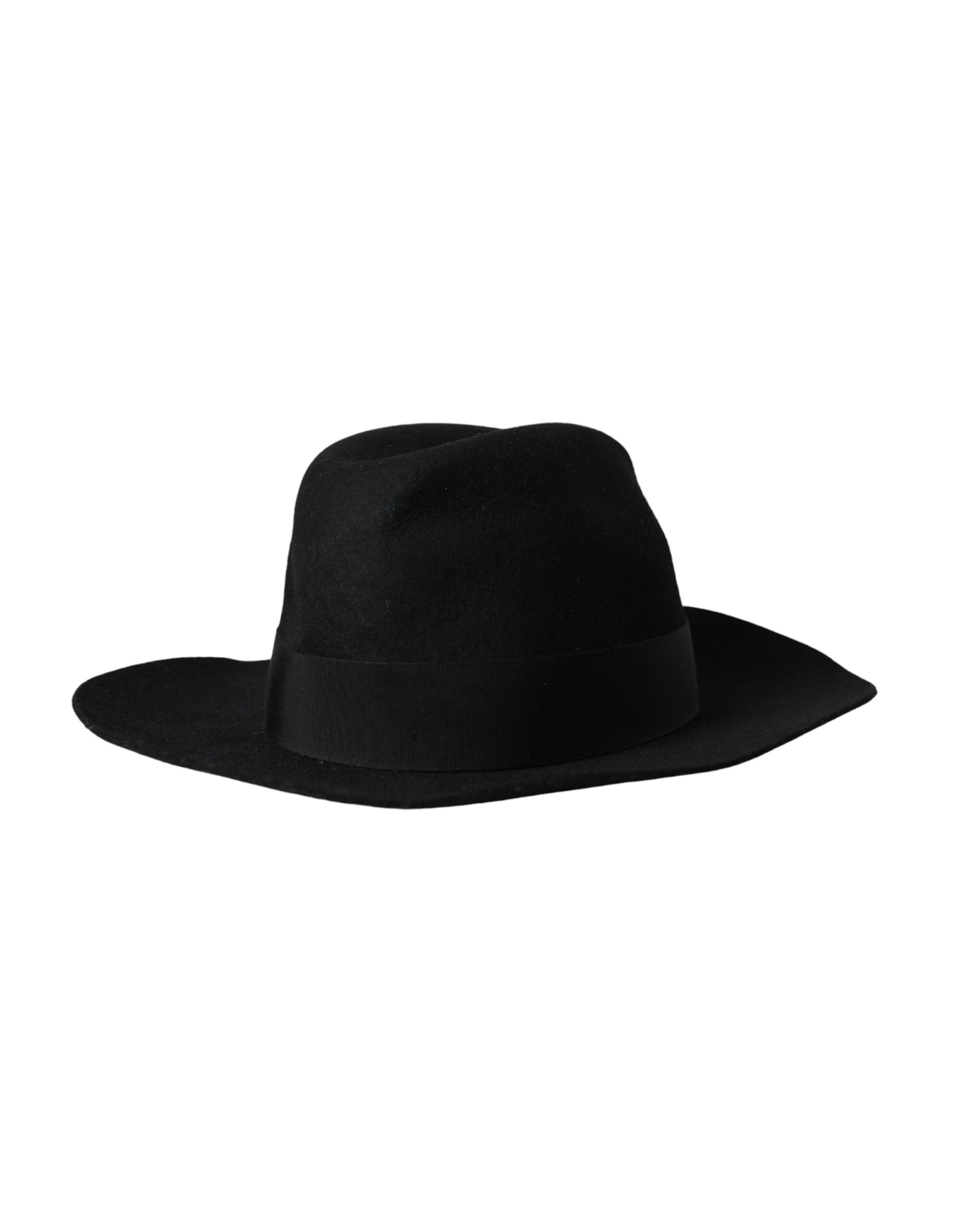Dolce & Gabbana Schwarzer Kaninchen Fedora Trilby Frauen Hut-3