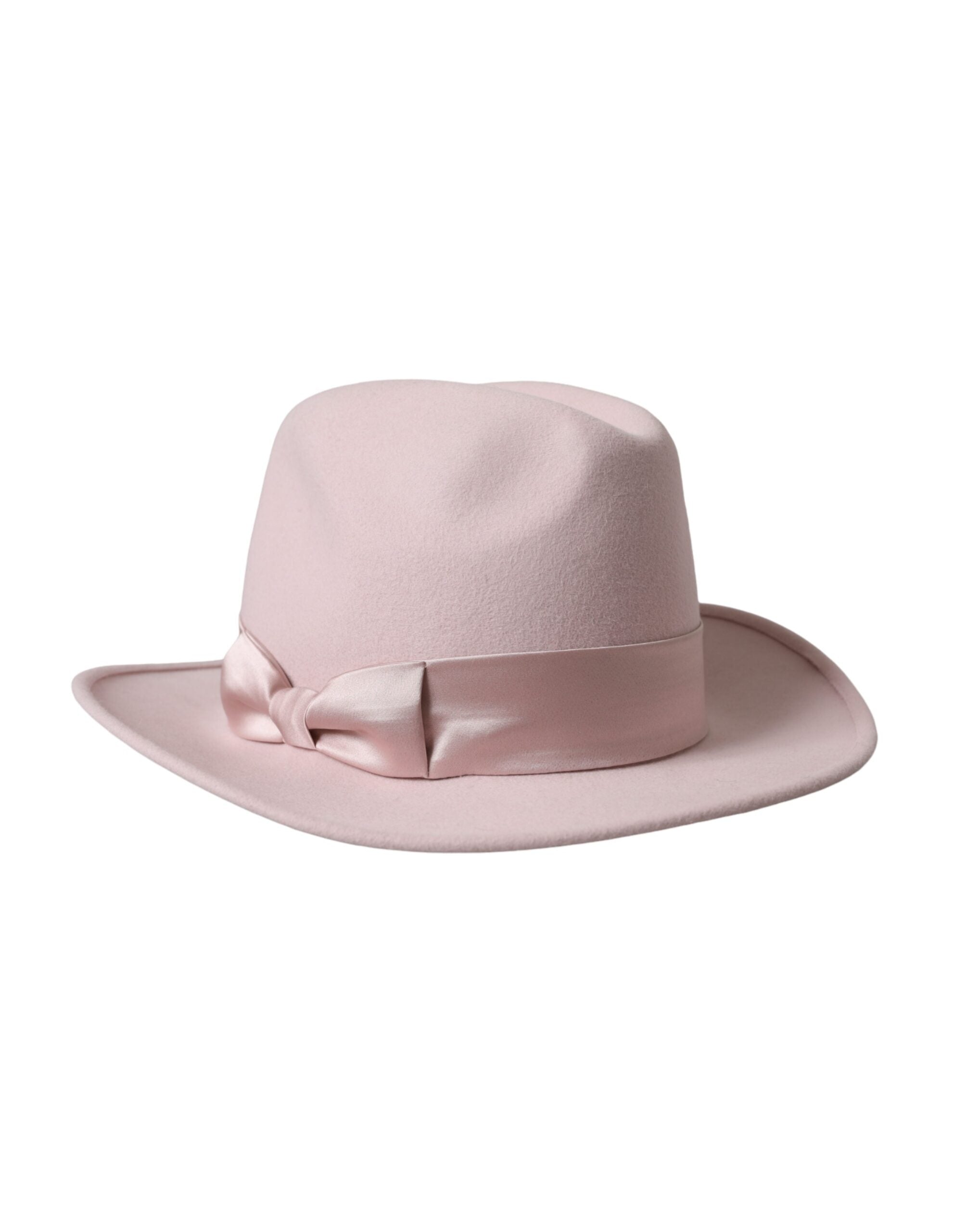 Dolce & Gabbana Pink Rabbit Fedora Trilby Women's Hat-1