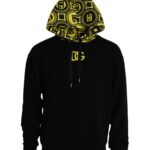 Dolce & Gabbana Schwarzes Logo-Sweatshirt aus Baumwolle mit Kapuze Pullover-3