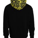 Dolce & Gabbana Schwarzes Logo-Sweatshirt aus Baumwolle mit Kapuze Pullover-4