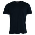 Dolce & Gabbana dark blue cotton T-shirt with round neck and short sleeves-2