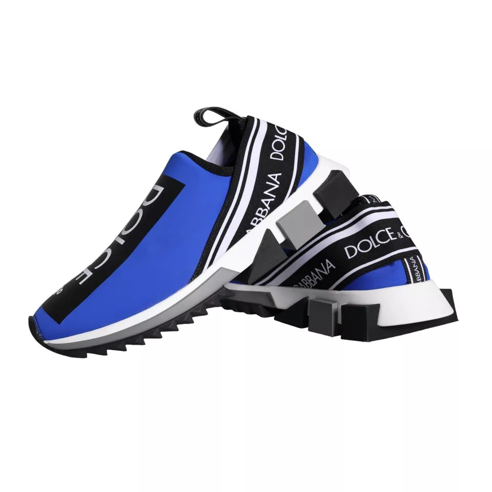 Dolce & Gabbana Blue Logo Low Top Sorrento Sneakers Shoes-3