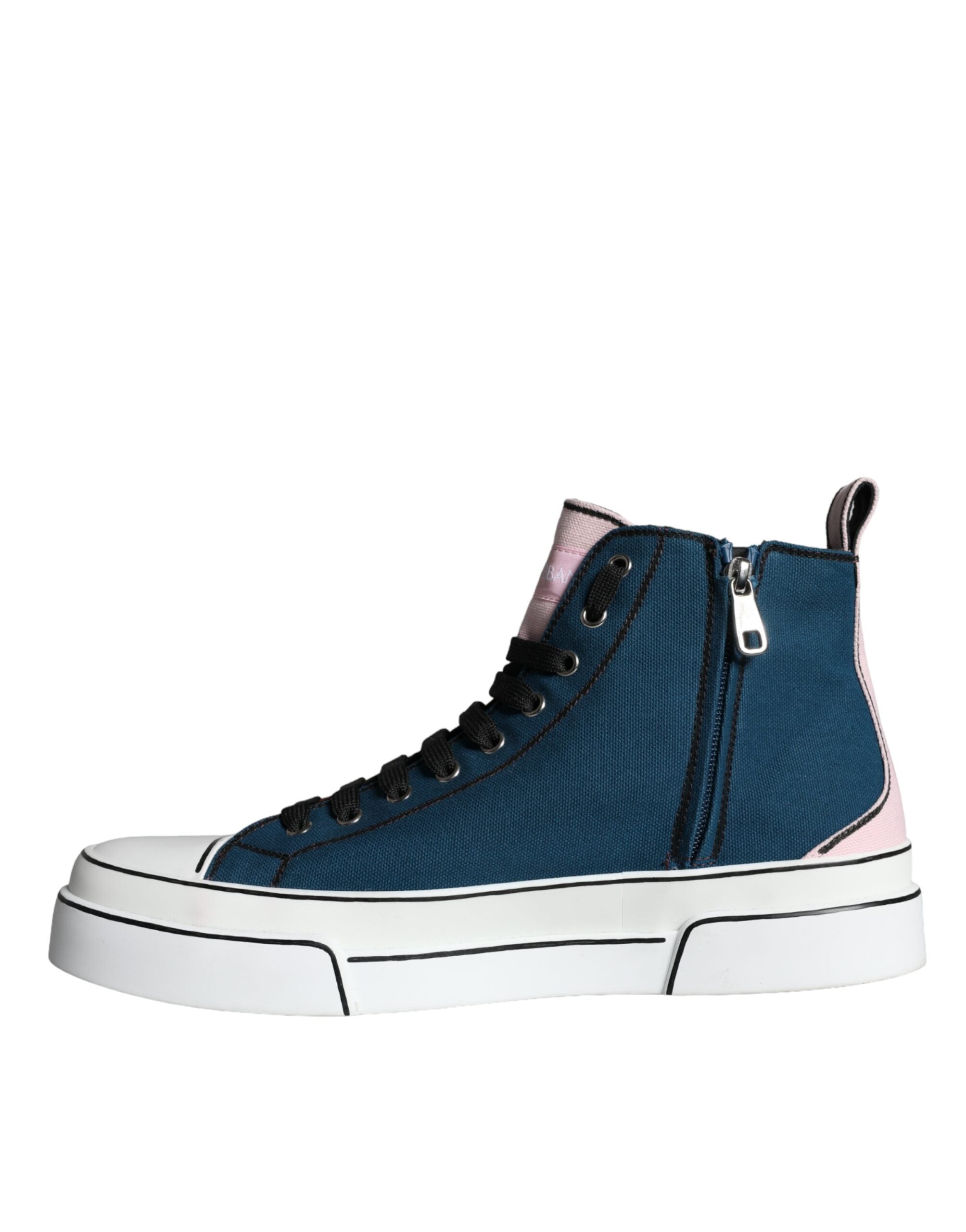 Dolce & Gabbana Multicolor Patchwork High Top Sneaker Shoes-5