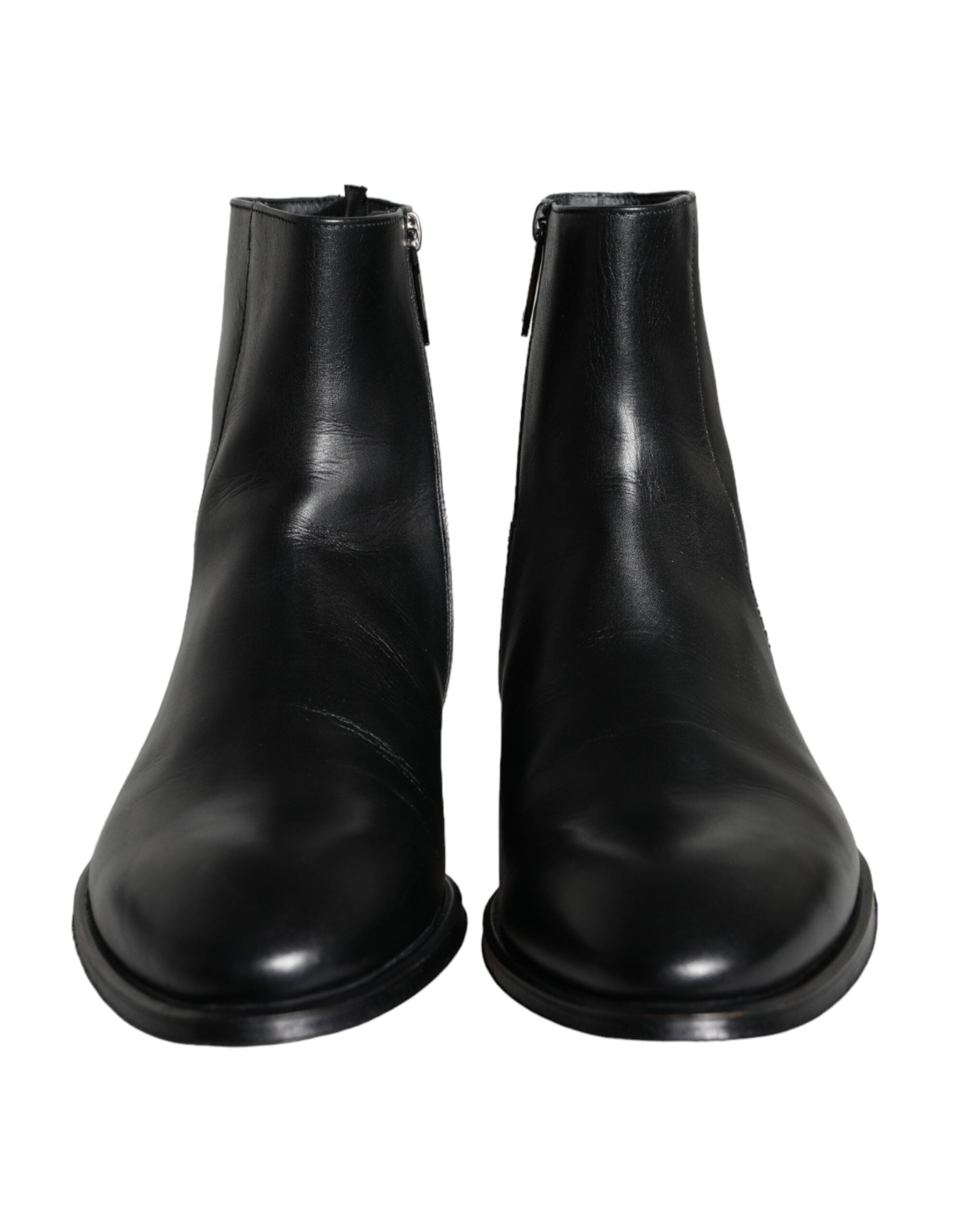 Dolce & Gabbana Black Calfskin Men's Boots Men's Shoes-2