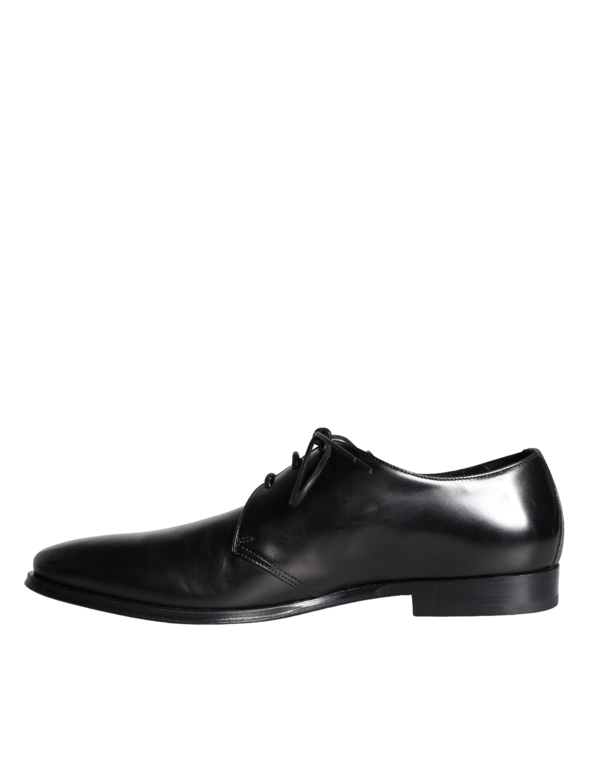 Dolce & Gabbana Black Calf Leather Derby Men's Dress Shoes-5