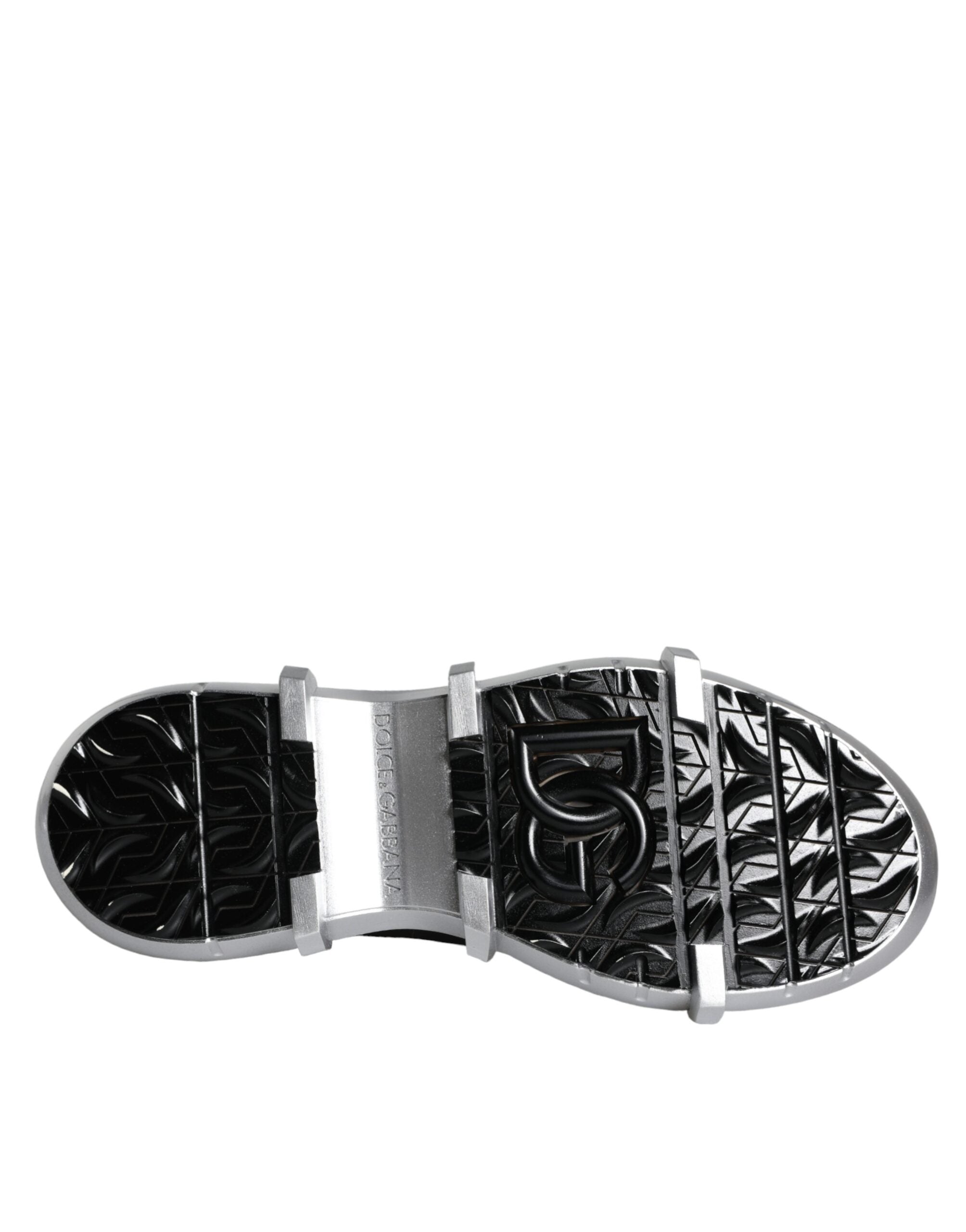 Dolce & Gabbana Black Nylon Galileo High Top Sneakers Shoes-7