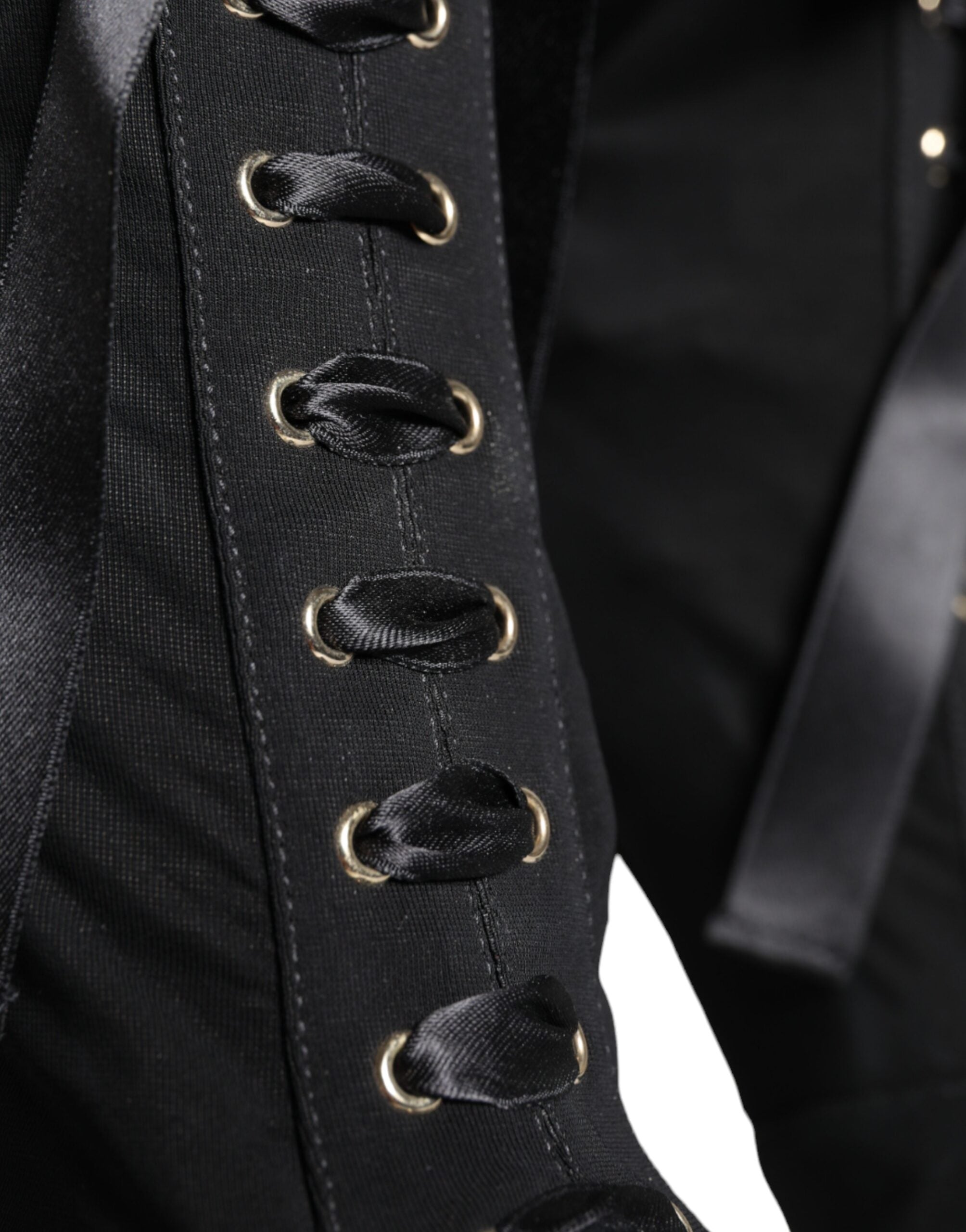Dolce & Gabbana Schwarze Jersey-Stretch-Stiefeletten Schuhe-7