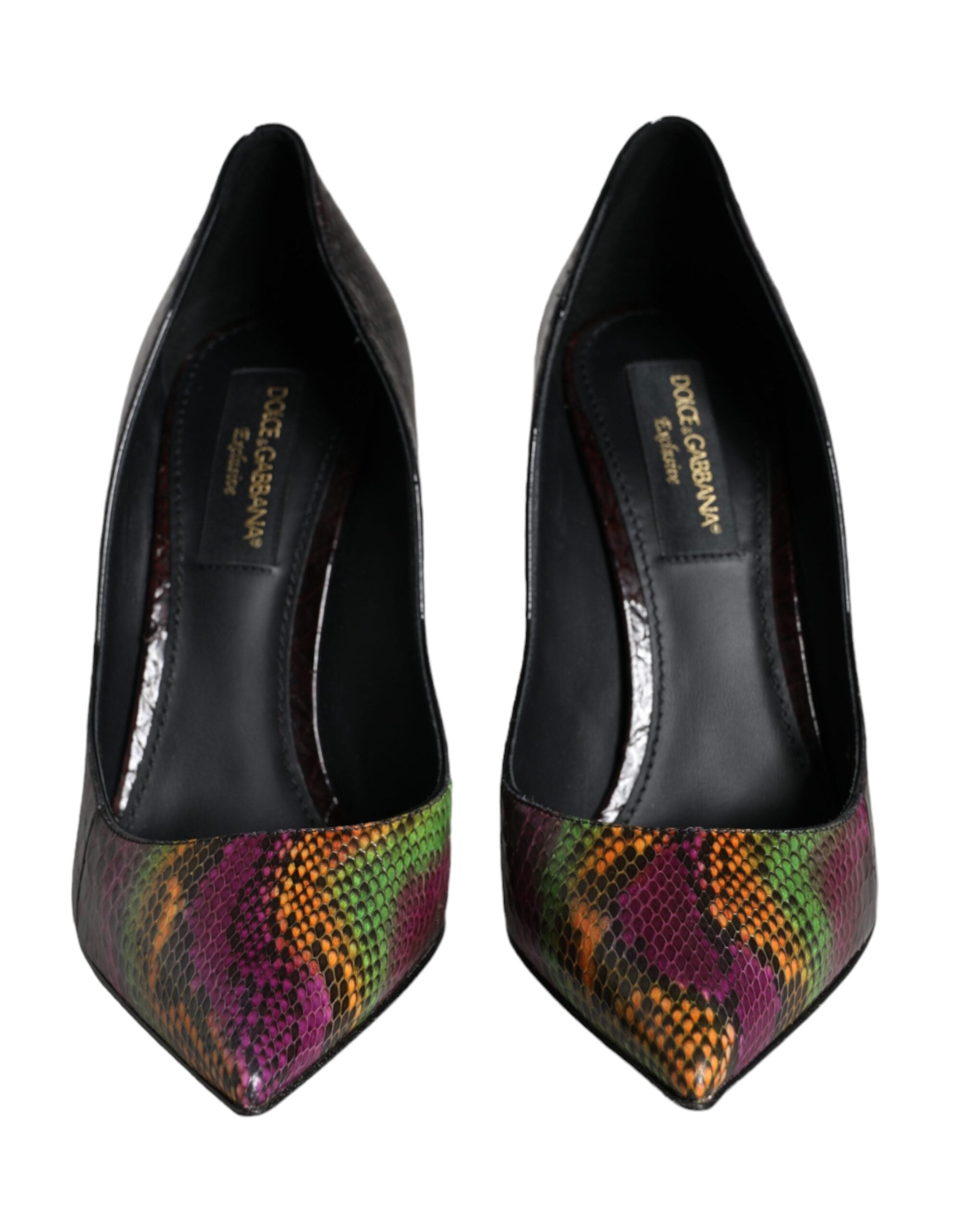 Zapatos de tacón de piel exótica multicolor de Dolce & Gabbana-2