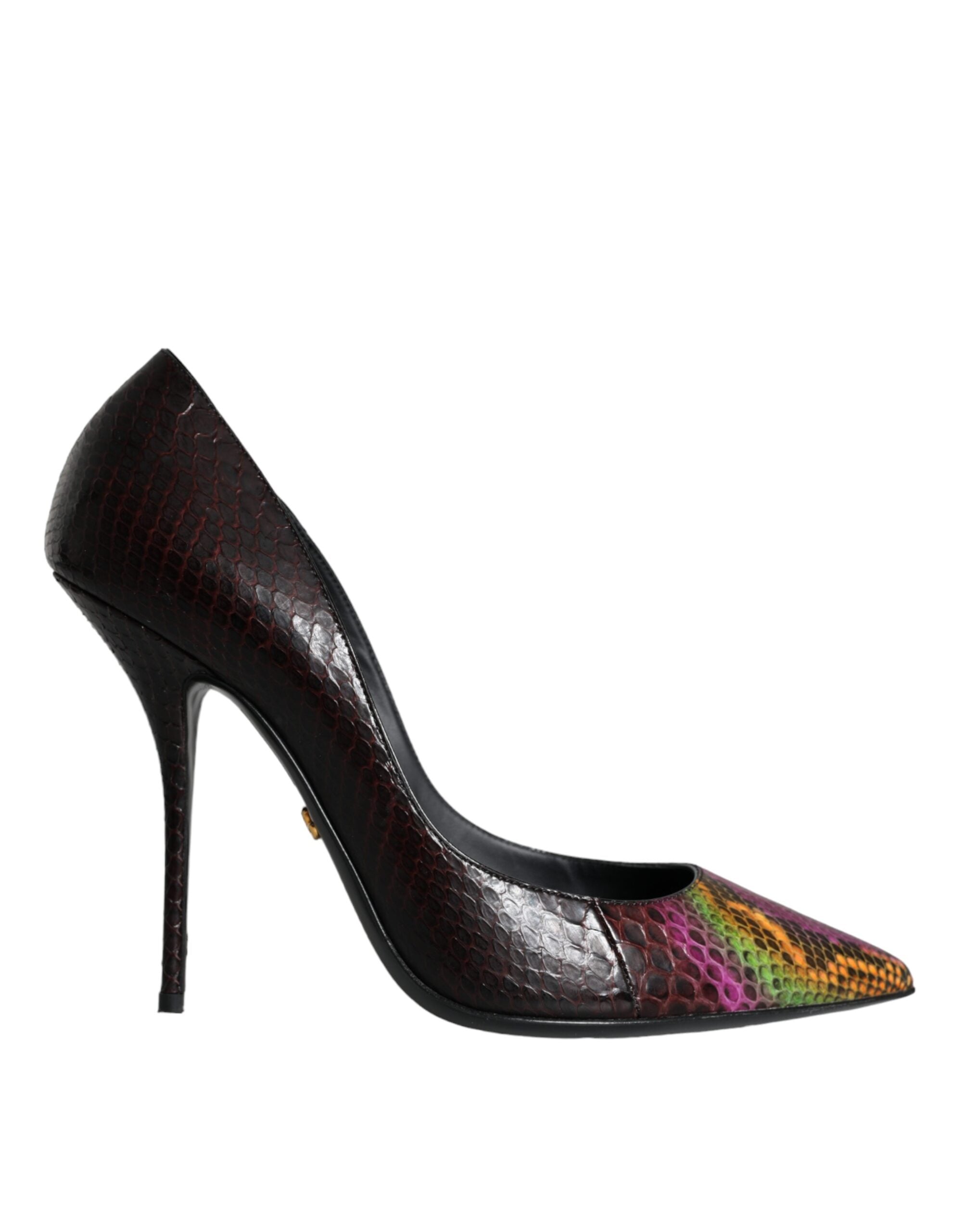 Zapatos de tacón de piel exótica multicolor de Dolce & Gabbana-1