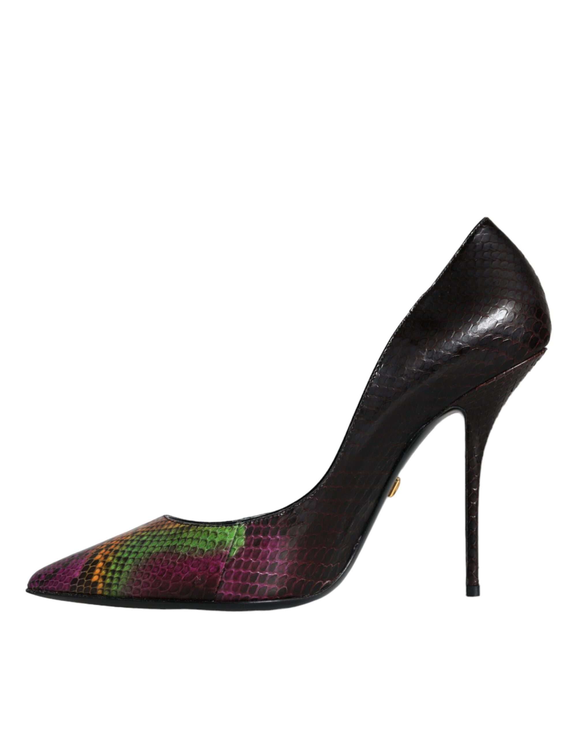 Zapatos de tacón de piel exótica multicolor de Dolce & Gabbana-7
