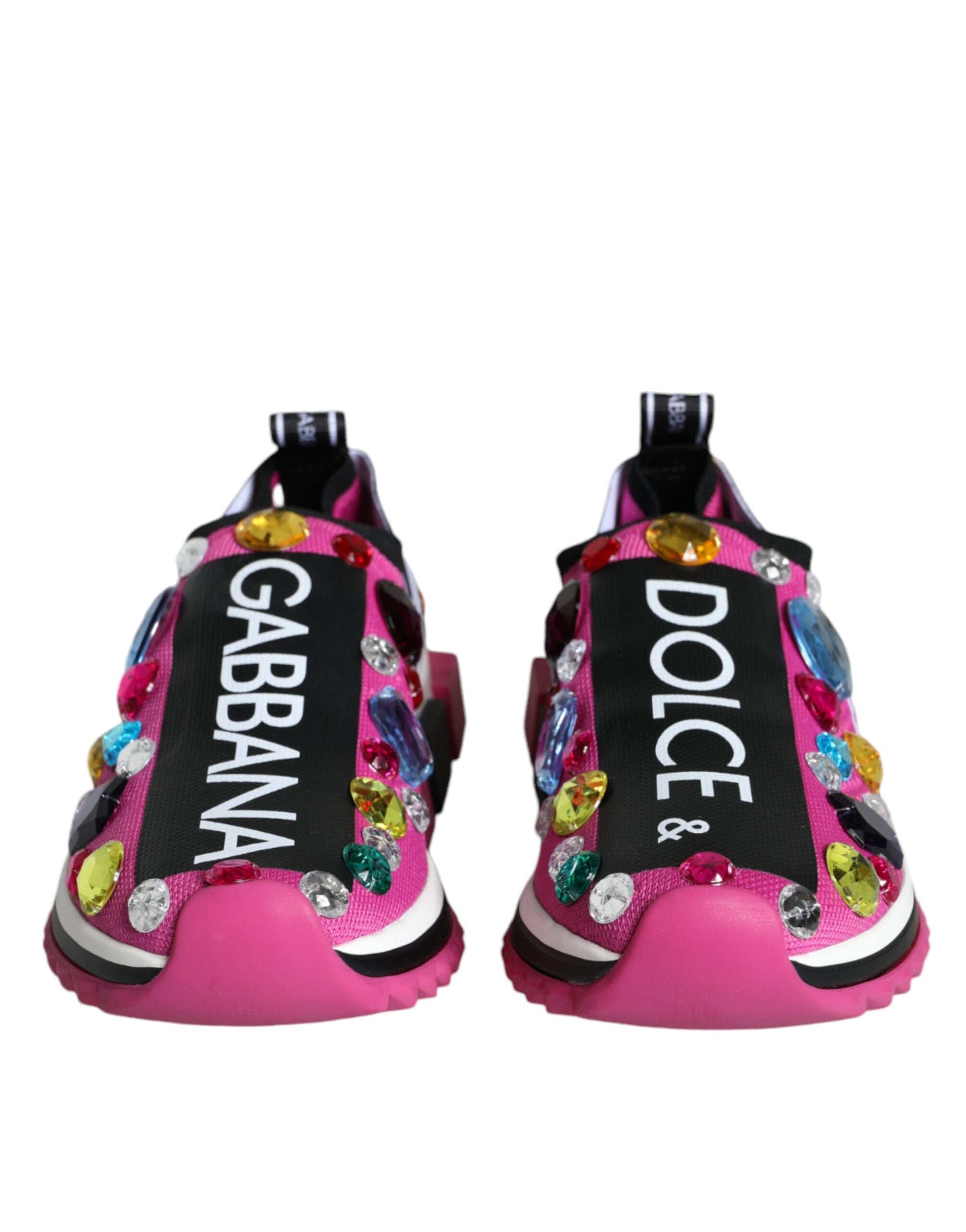 Zapatillas bajas con cristales Rosa Sorrento de Dolce & Gabbana-2