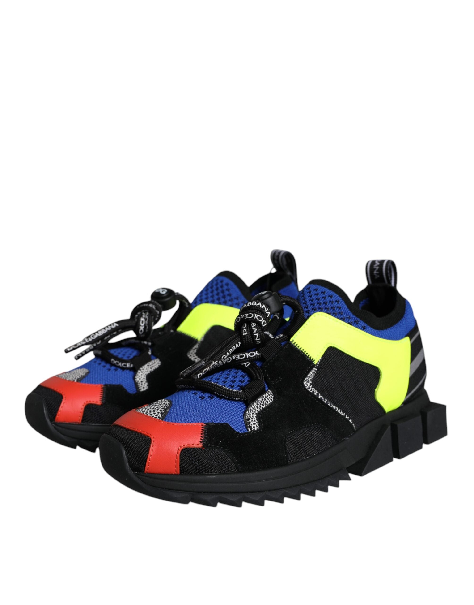 Dolce & Gabbana Multicolor Mesh Sorrento Trekking Sneakers Shoes-3