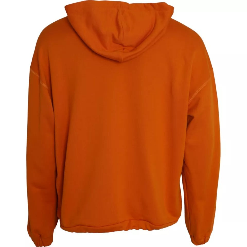 Dolce & Gabbana Orange Hoodie Pullover Sweater-2