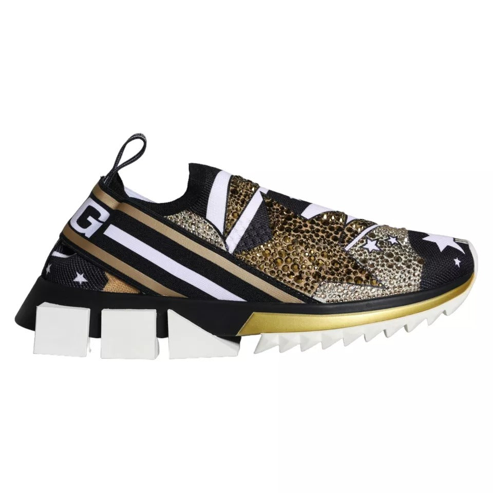 Dolce & Gabbana Multicolor Comet Star Print Sorrento Sneakers Shoes-1