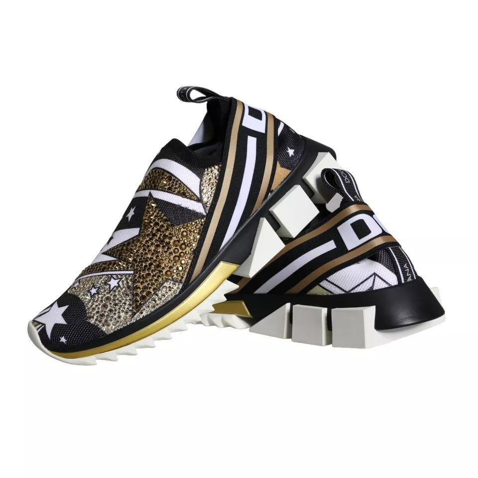 Dolce & Gabbana Multicolor Comet Star Print Sorrento Sneakers Shoes-6