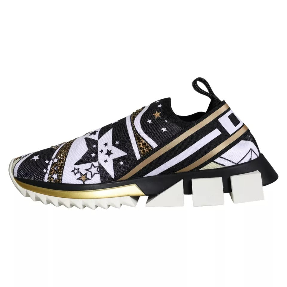 Dolce & Gabbana Multicolor Comet Star Print Sorrento Sneakers Shoes-7